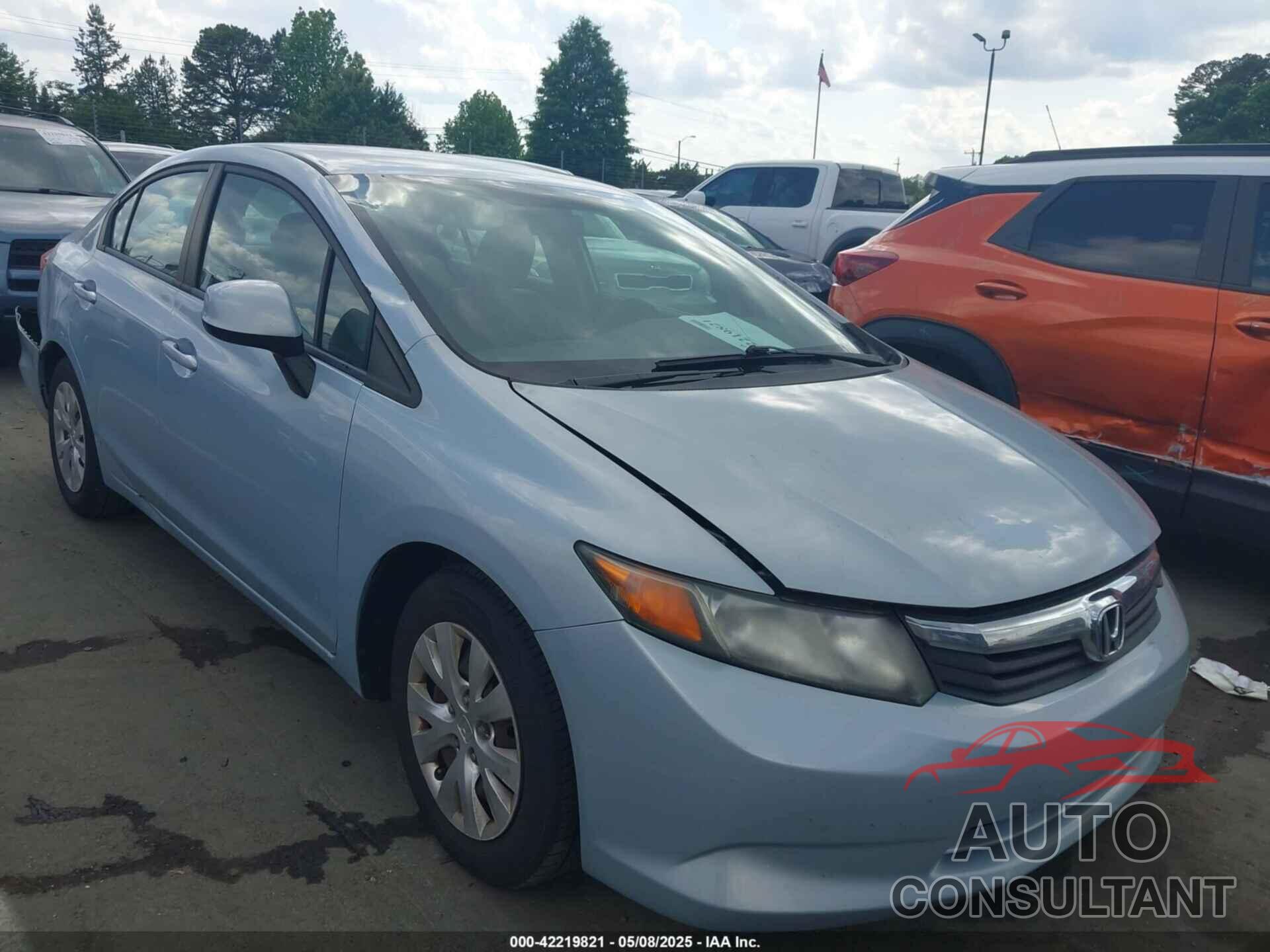 HONDA CIVIC 2012 - 19XFB2F51CE071495