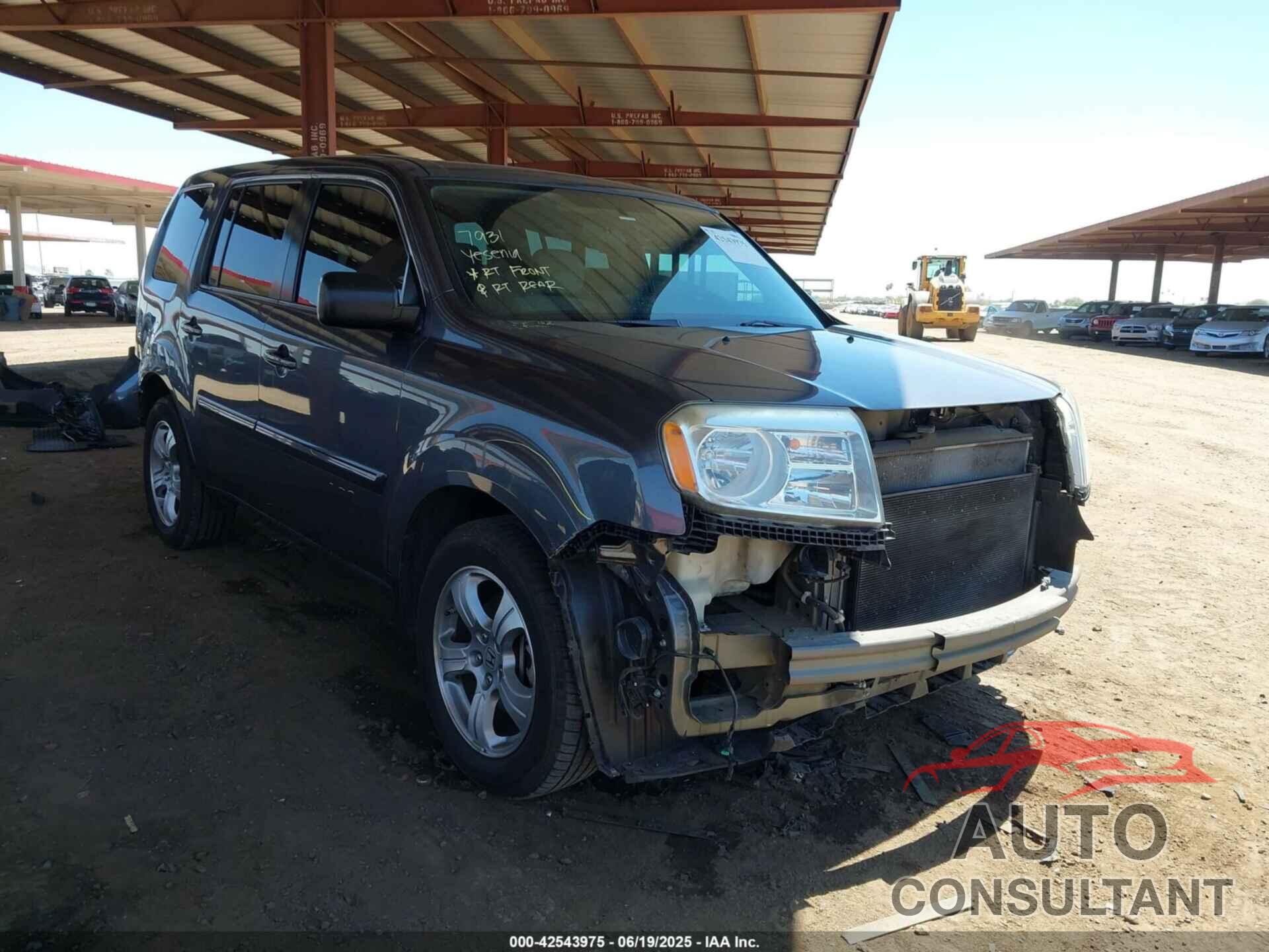HONDA PILOT 2014 - 5FNYF3H40EB027234