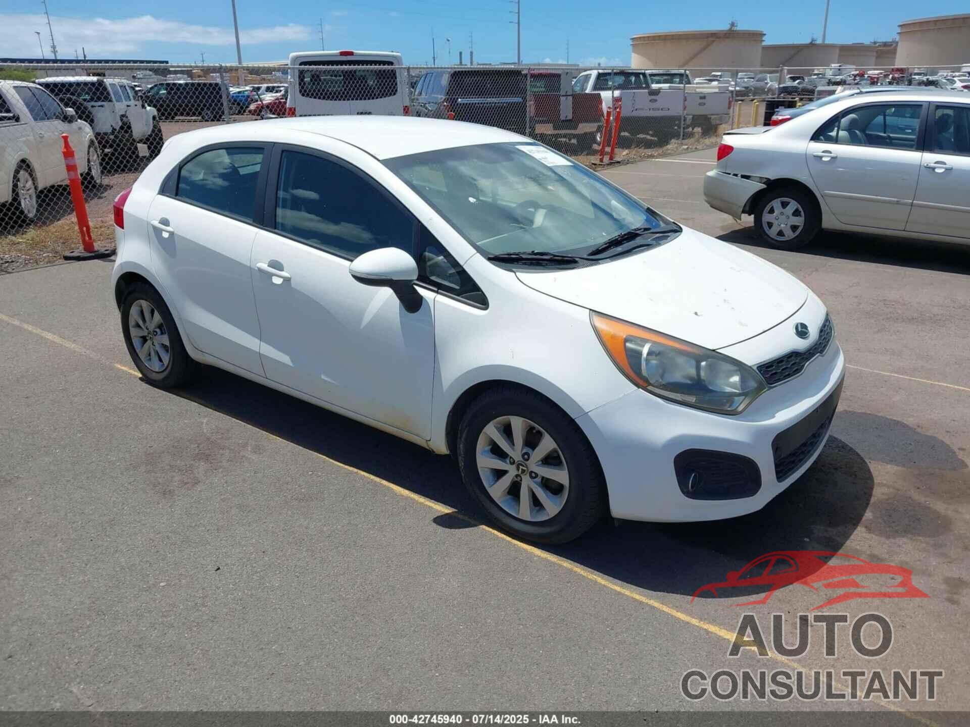 KIA RIO5 2012 - KNADN5A35C6092276