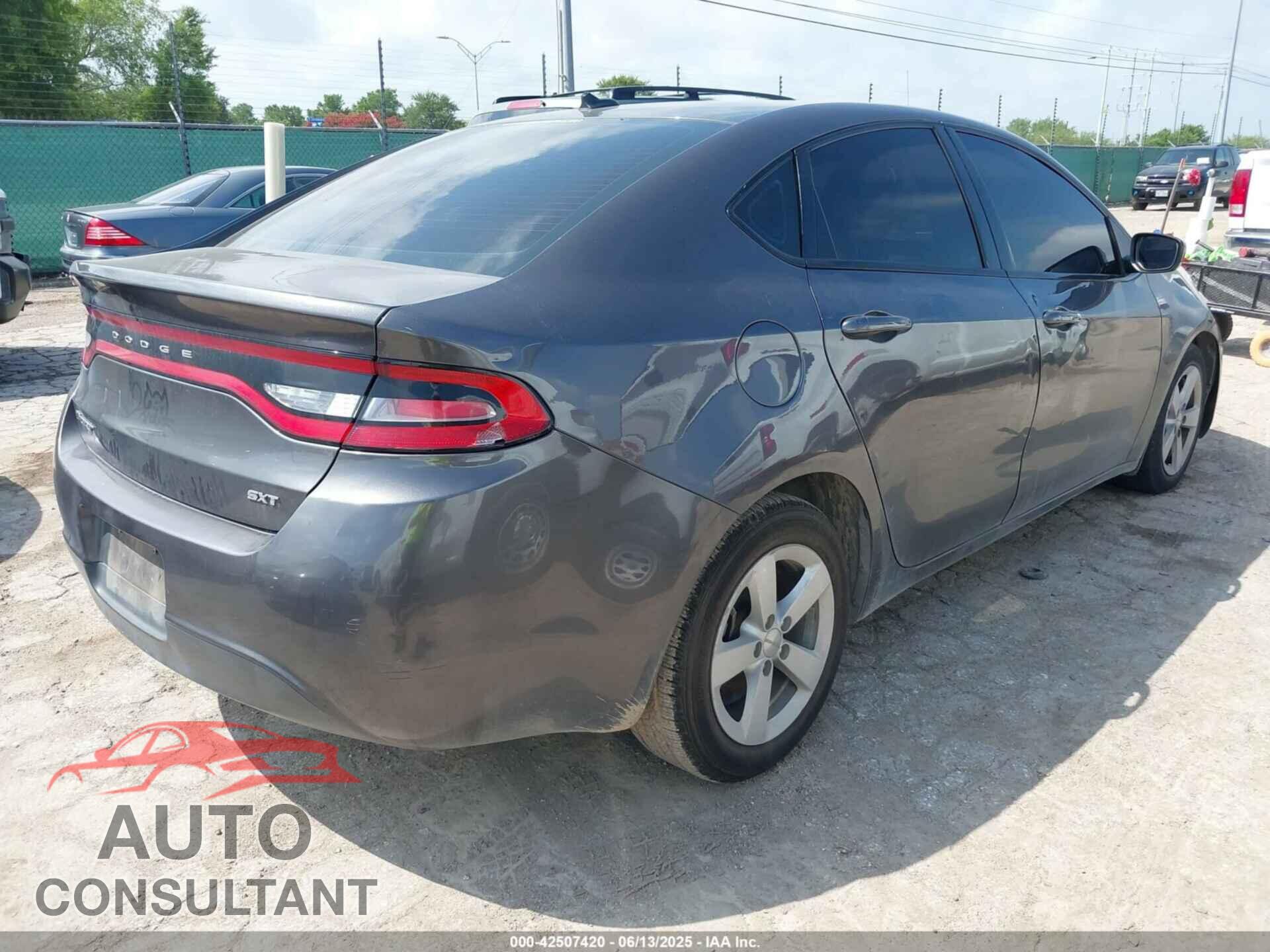 DODGE DART 2015 - 1C3CDFBB2FD128247
