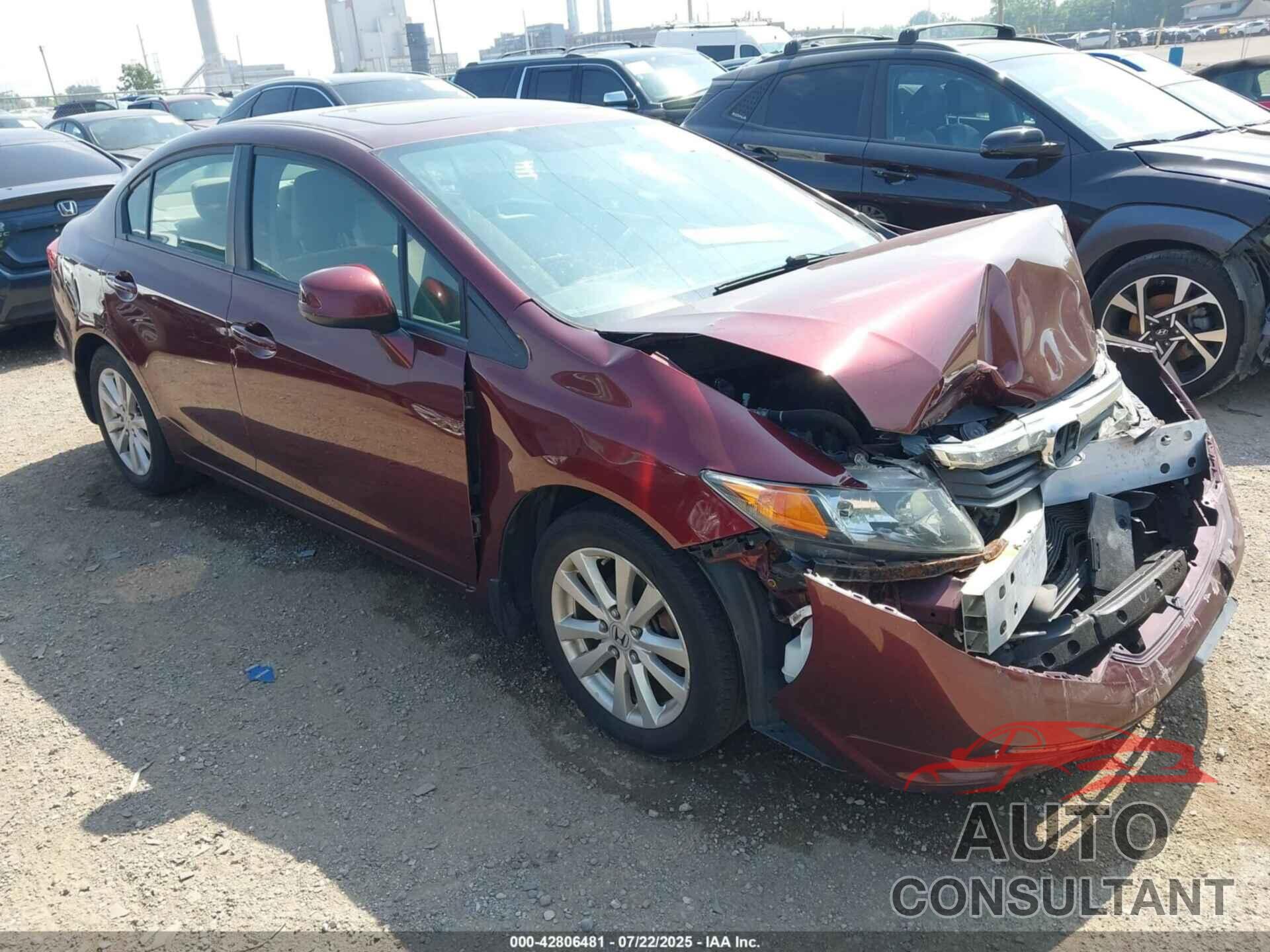 HONDA CIVIC 2012 - 19XFB2F80CE001545