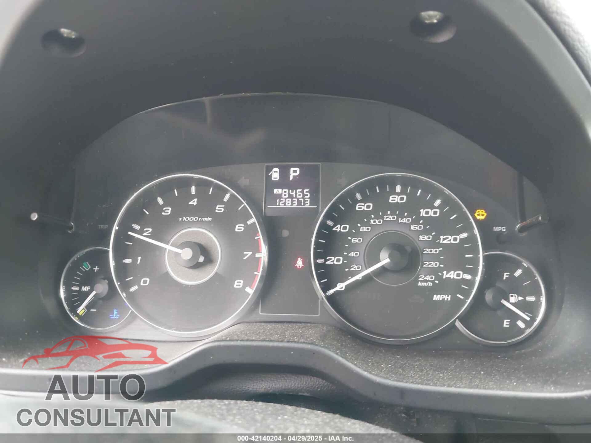 SUBARU OUTBACK 2012 - 4S4BRBCC2C3302033