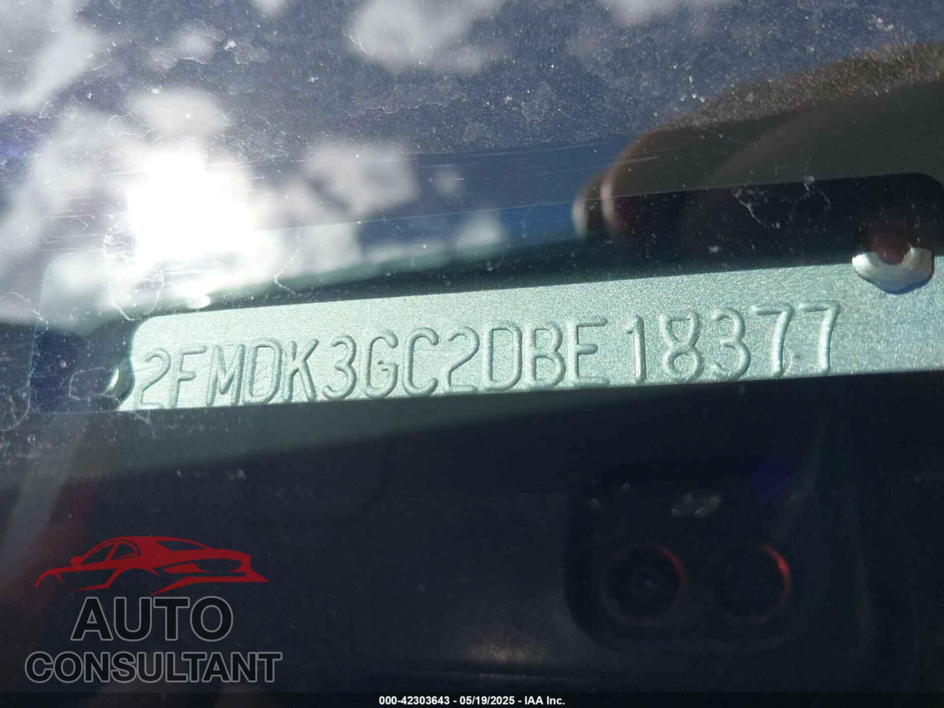 FORD EDGE 2013 - 2FMDK3GC2DBE18377