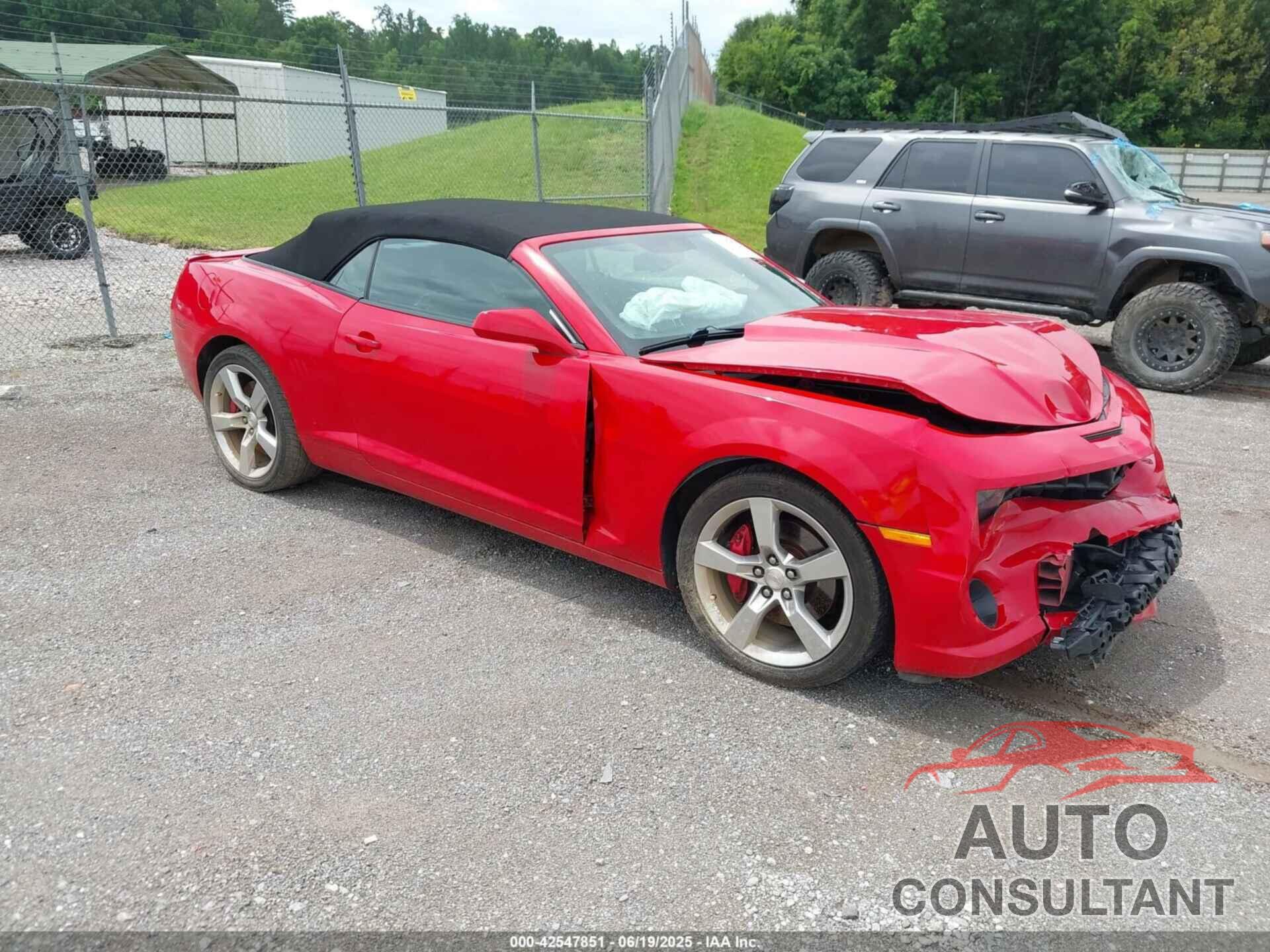 CHEVROLET CAMARO 2012 - 2G1FK3DJXC9155974