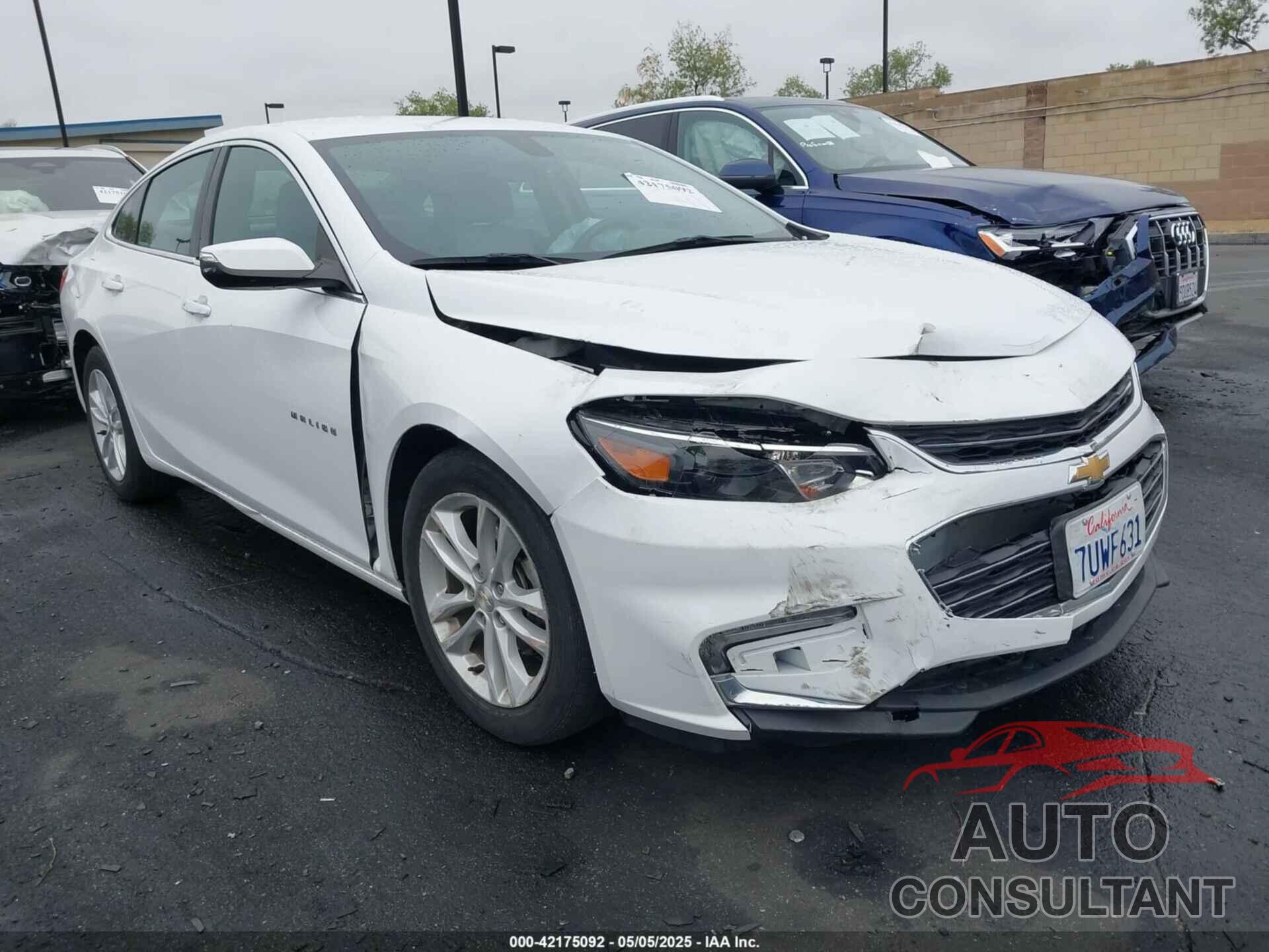 CHEVROLET MALIBU 2016 - 1G1ZE5ST8GF351493