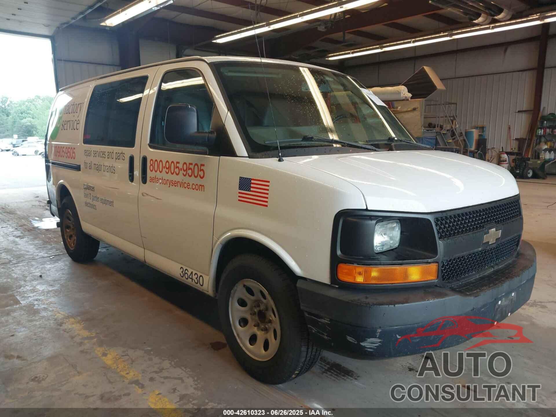 CHEVROLET EXPRESS 1500 2013 - 1GCSGAFX2D1162792