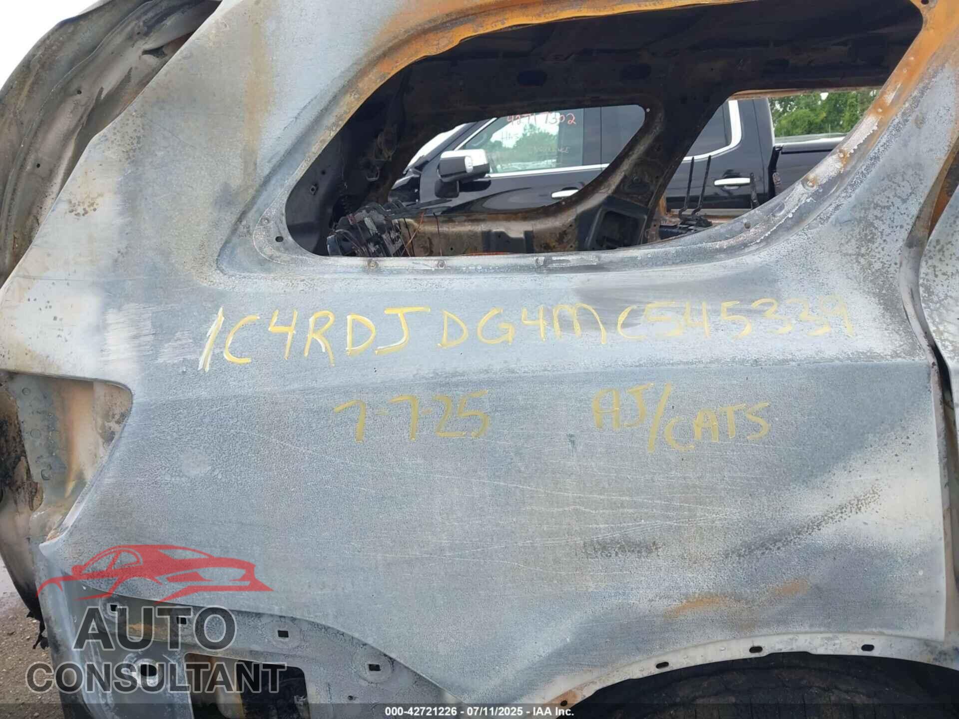 DODGE DURANGO 2021 - 1C4RDJDG4MC545339