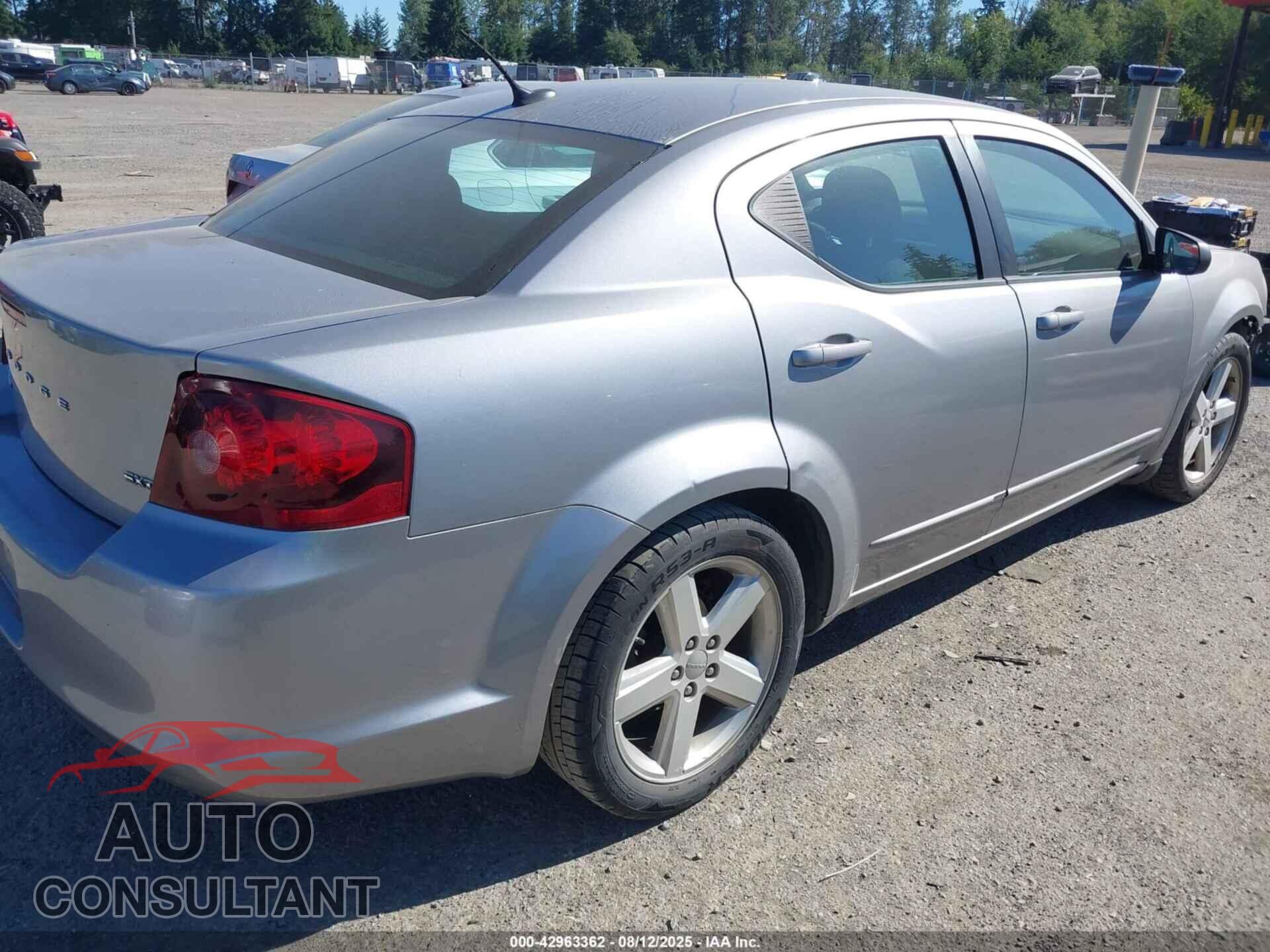DODGE AVENGER 2013 - 1C3CDZCB7DN608663