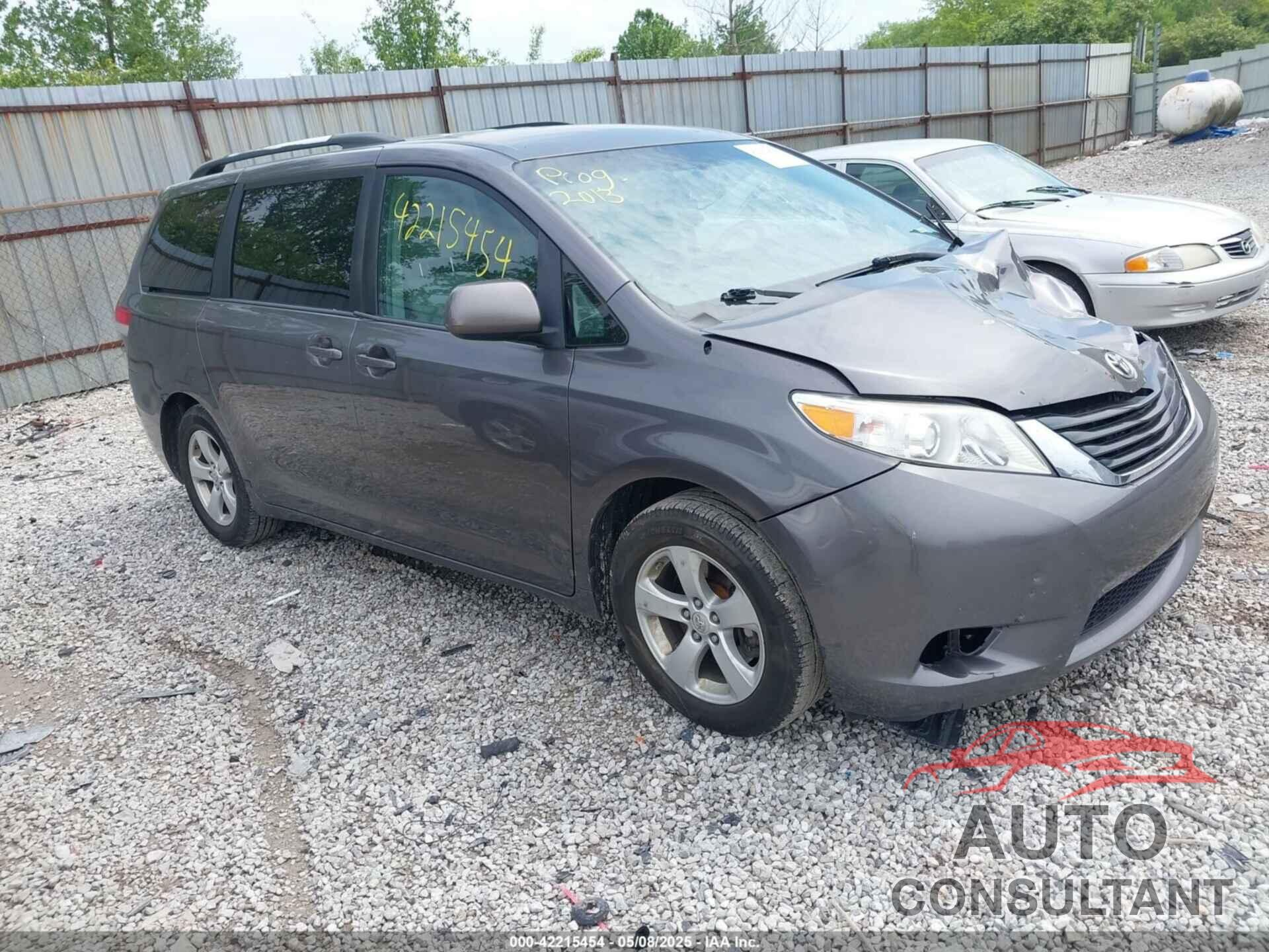 TOYOTA SIENNA 2013 - 5TDKK3DC0DS301315