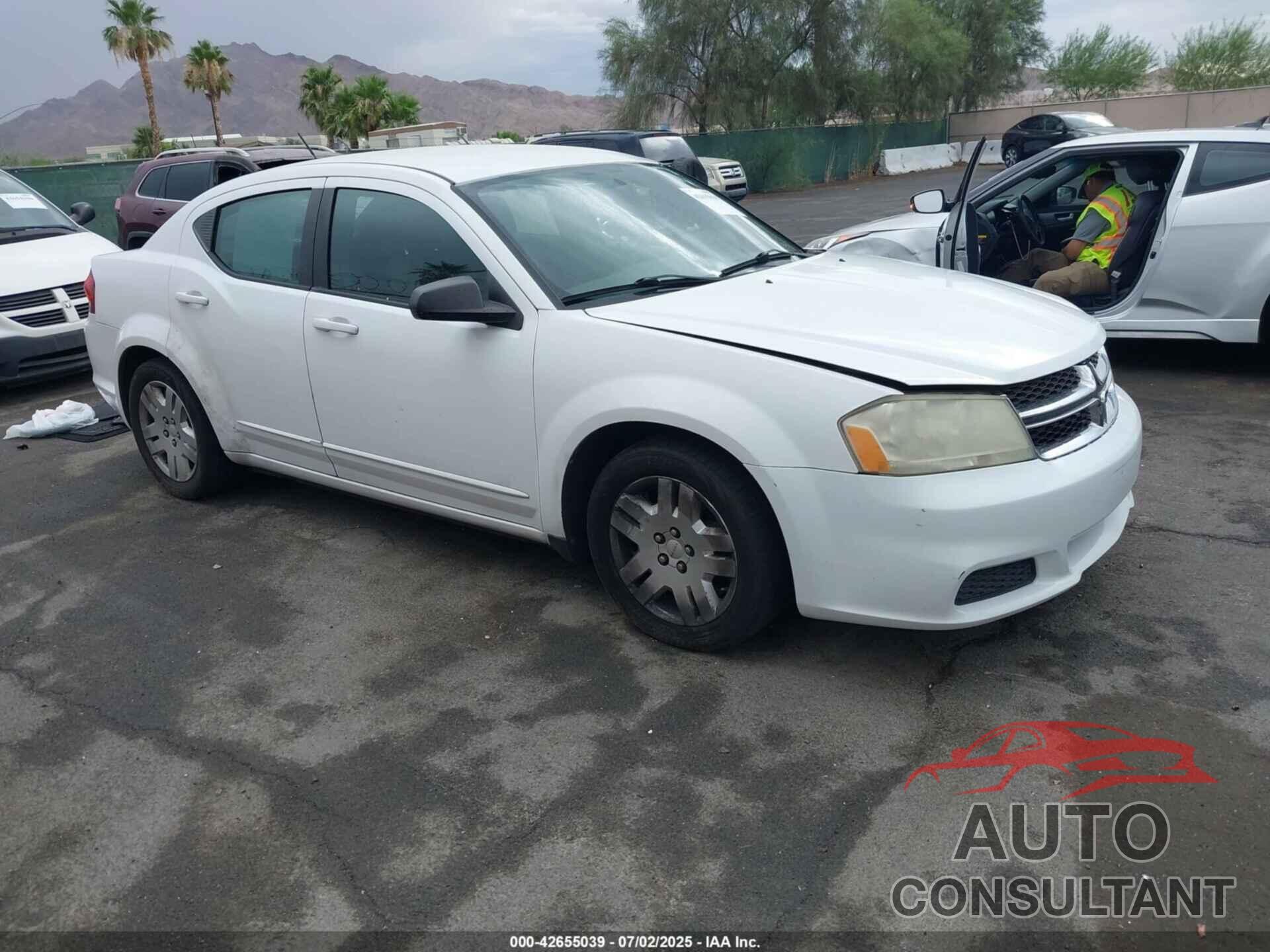 DODGE AVENGER 2011 - 1B3BD4FB6BN572825