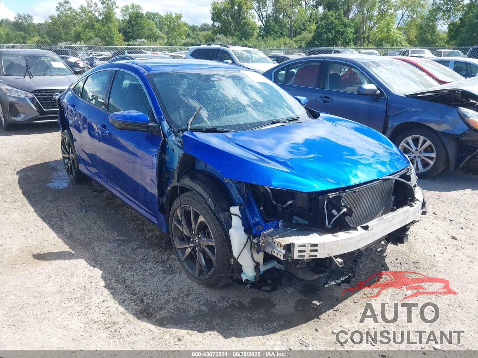 HONDA CIVIC 2019 - 2HGFC2F88KH558253