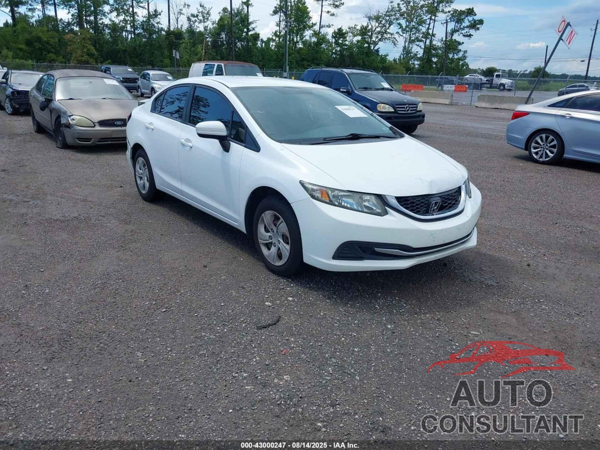 HONDA CIVIC 2014 - 19XFB2F54EE075804