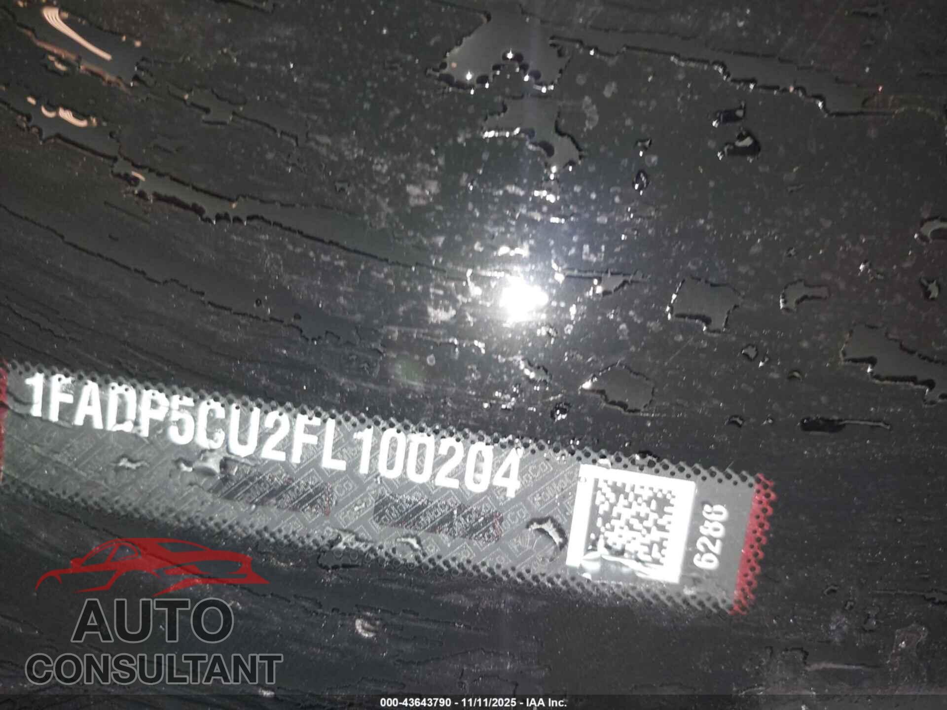 FORD C-MAX ENERGI 2015 - 1FADP5CU2FL100204