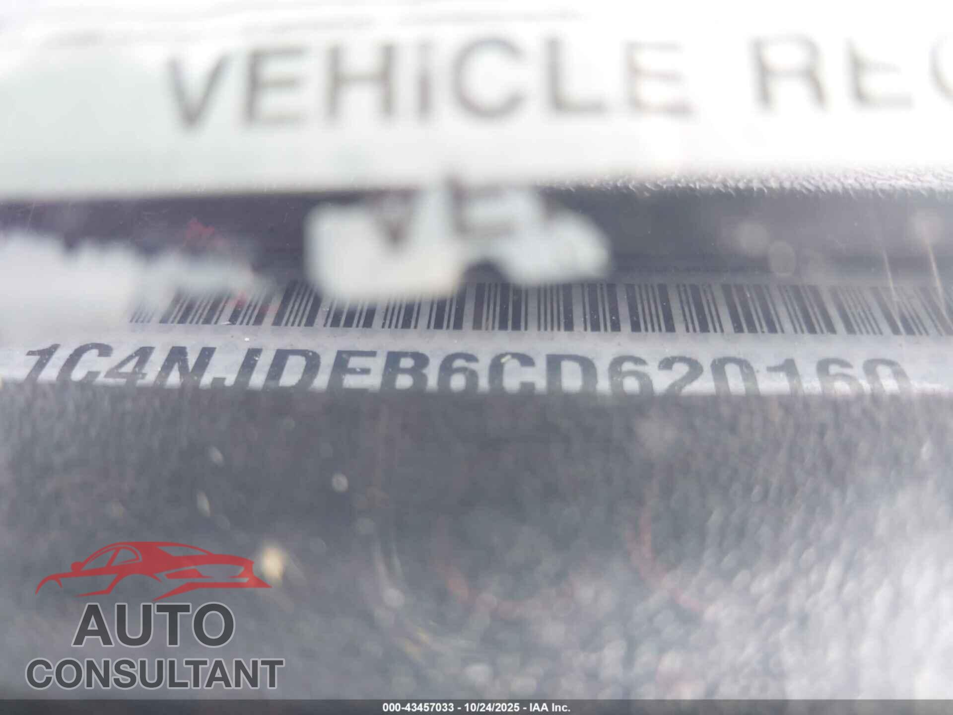 JEEP COMPASS 2012 - 1C4NJDEB6CD620160