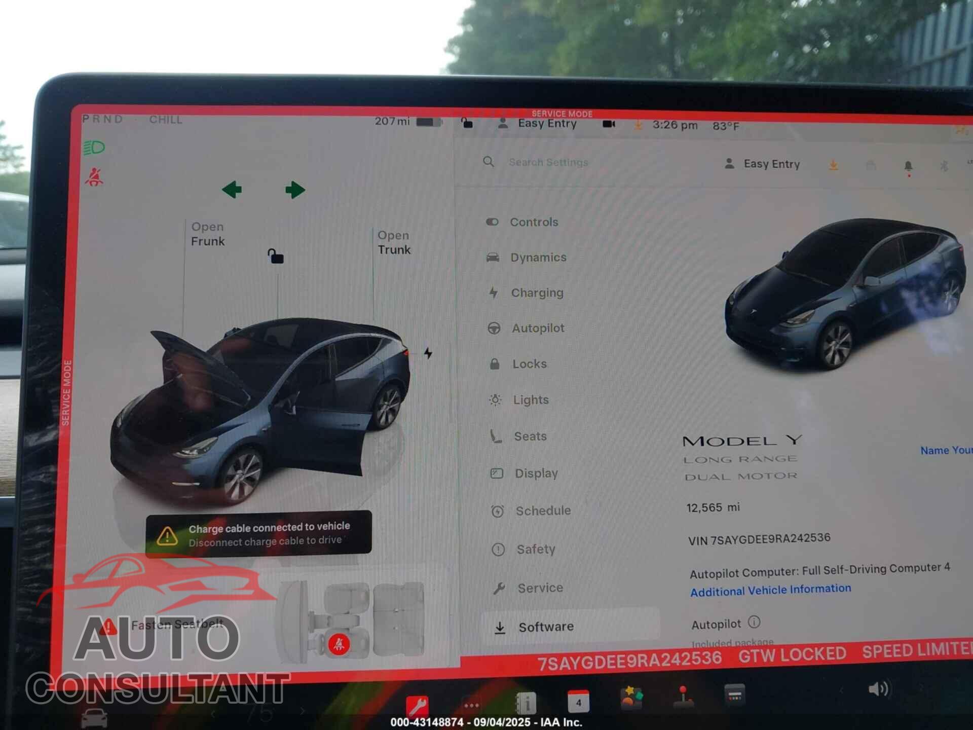 TESLA MODEL Y 2024 - 7SAYGDEE9RA242536