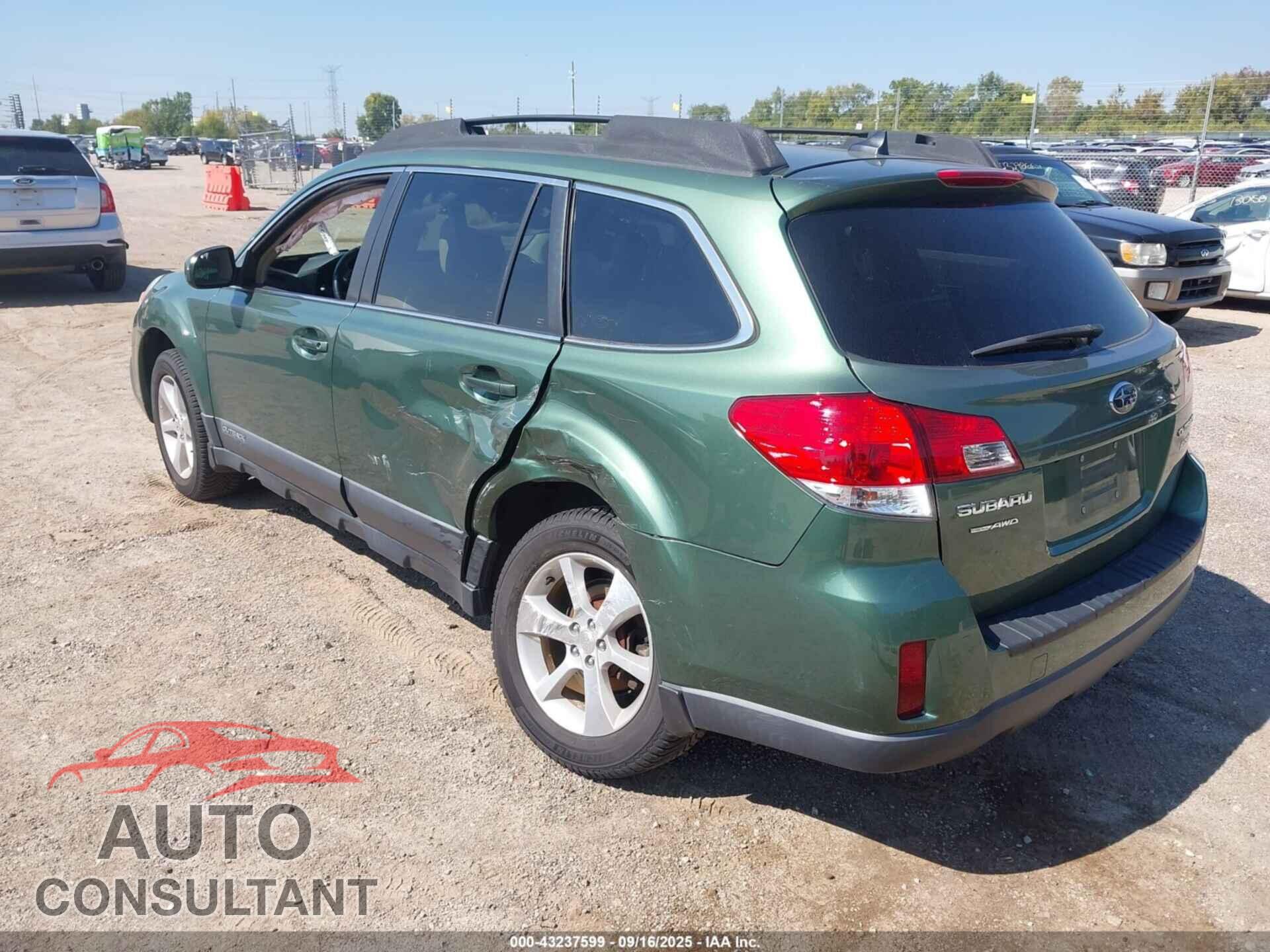 SUBARU OUTBACK 2014 - 4S4BRBLC5E3320111