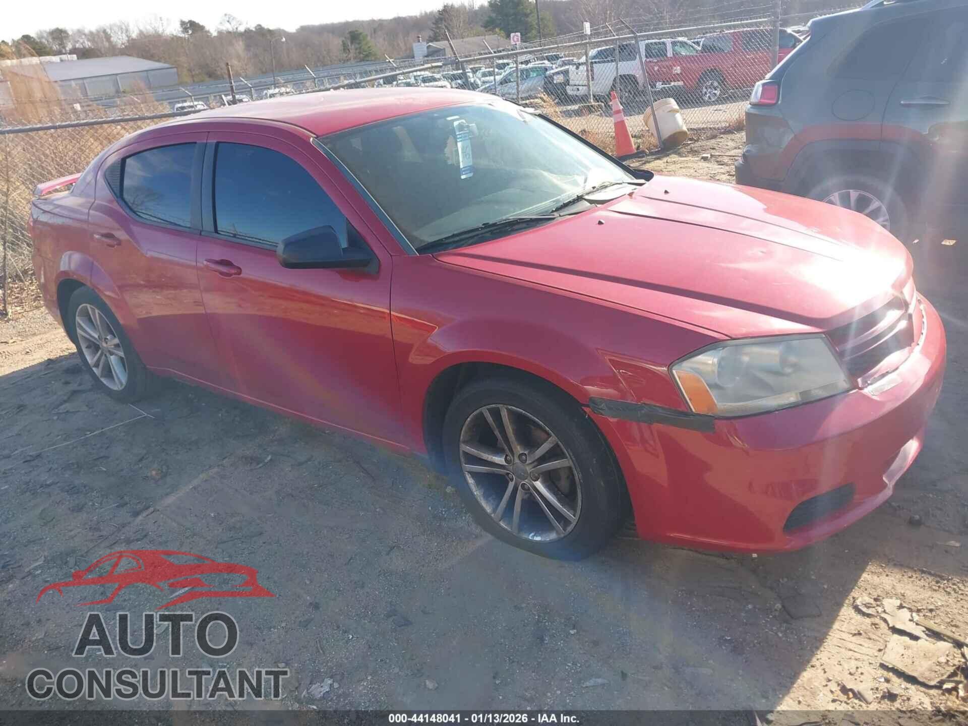 DODGE AVENGER 2013 - 1C3CDZAG4DN747647