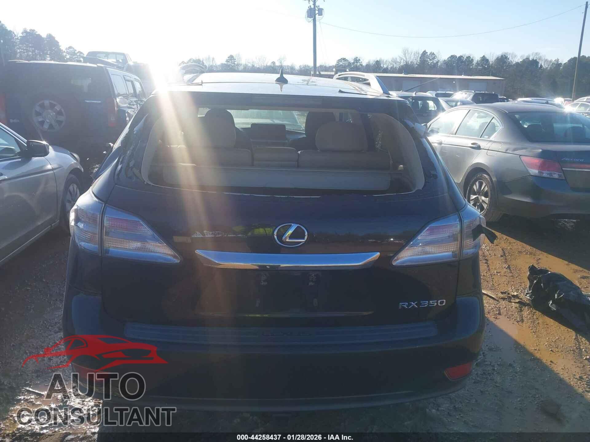LEXUS RX 350 2011 - 2T2BK1BA2BC101351
