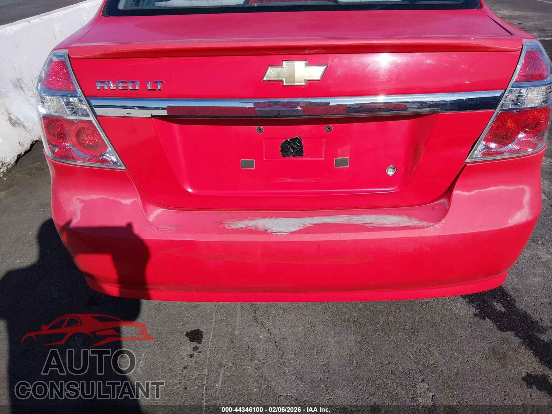 CHEVROLET AVEO 2011 - KL1TD5DE7BB123796