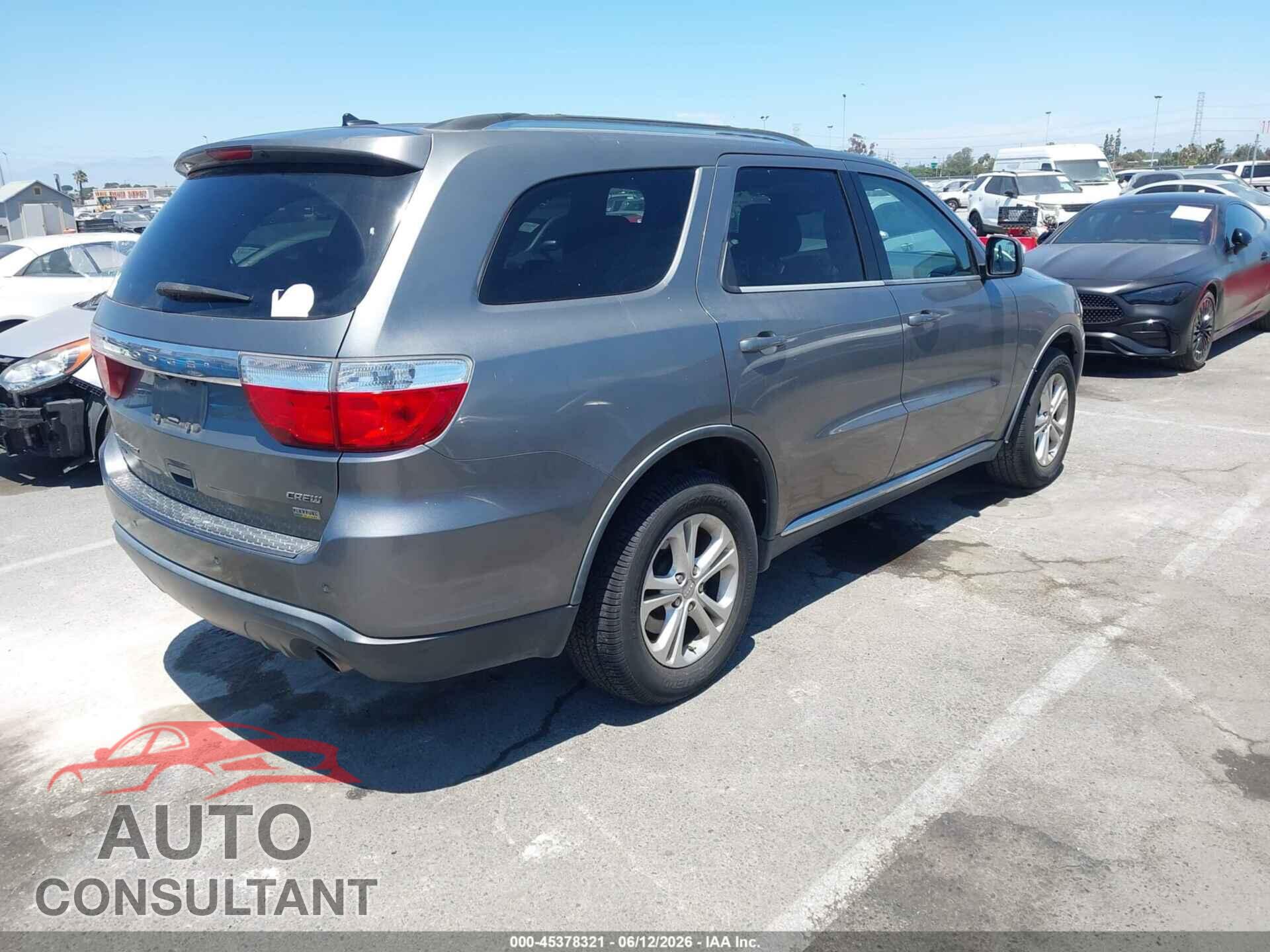 DODGE DURANGO 2012 - 1C4RDJDG8CC247651
