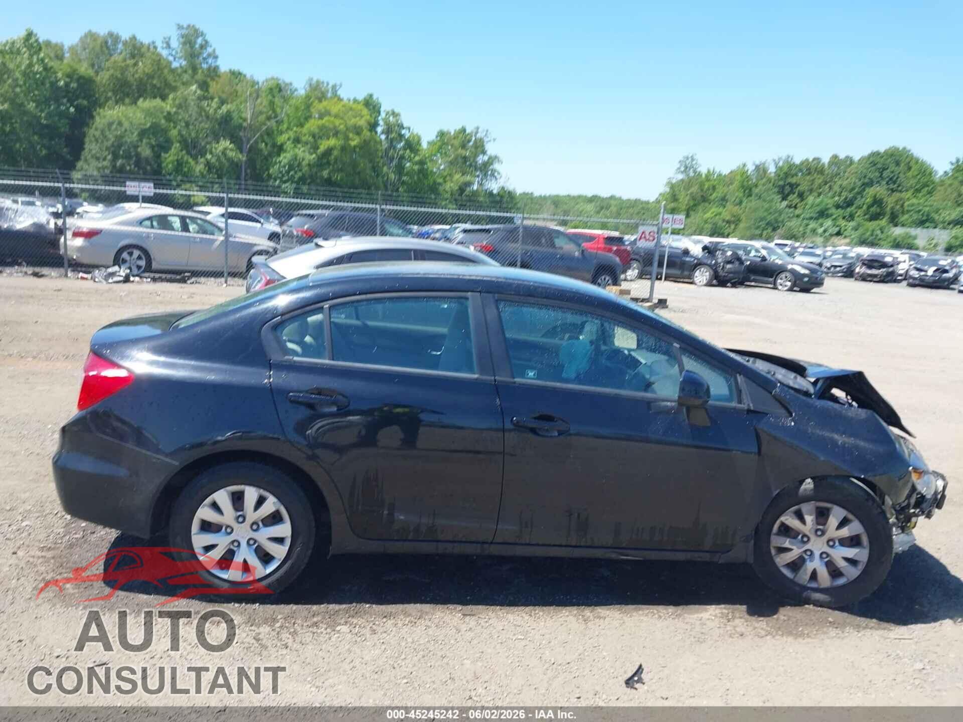 HONDA CIVIC 2012 - 19XFB2F56CE110260