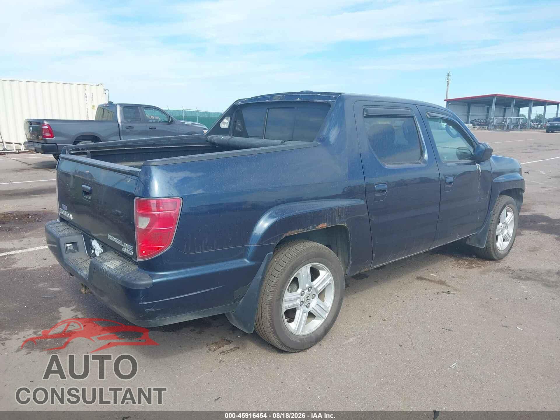 HONDA RIDGELINE 2010 - 5FPYK1F53AB004494