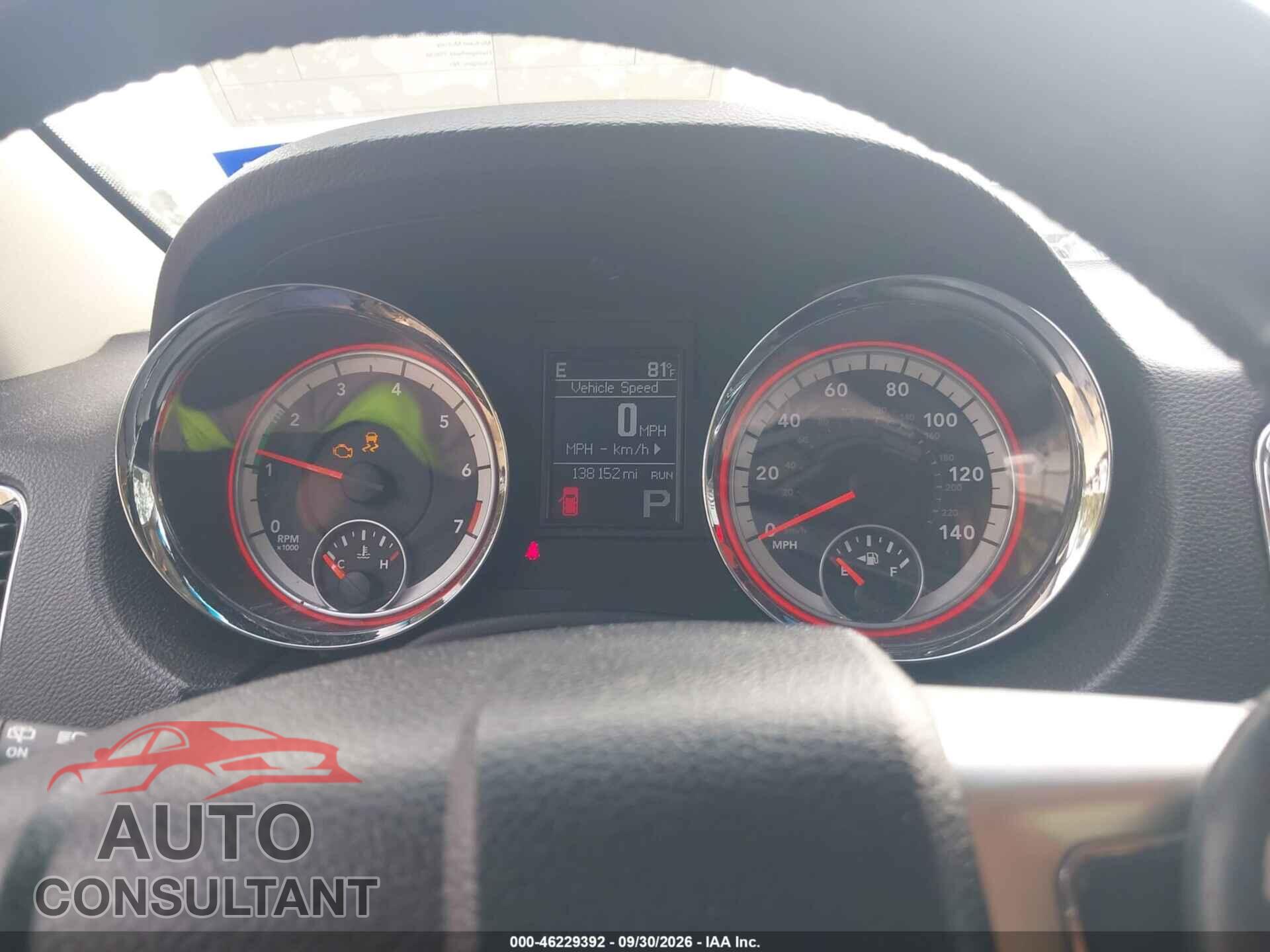 DODGE DURANGO 2012 - 1C4RDHDG6CC257393