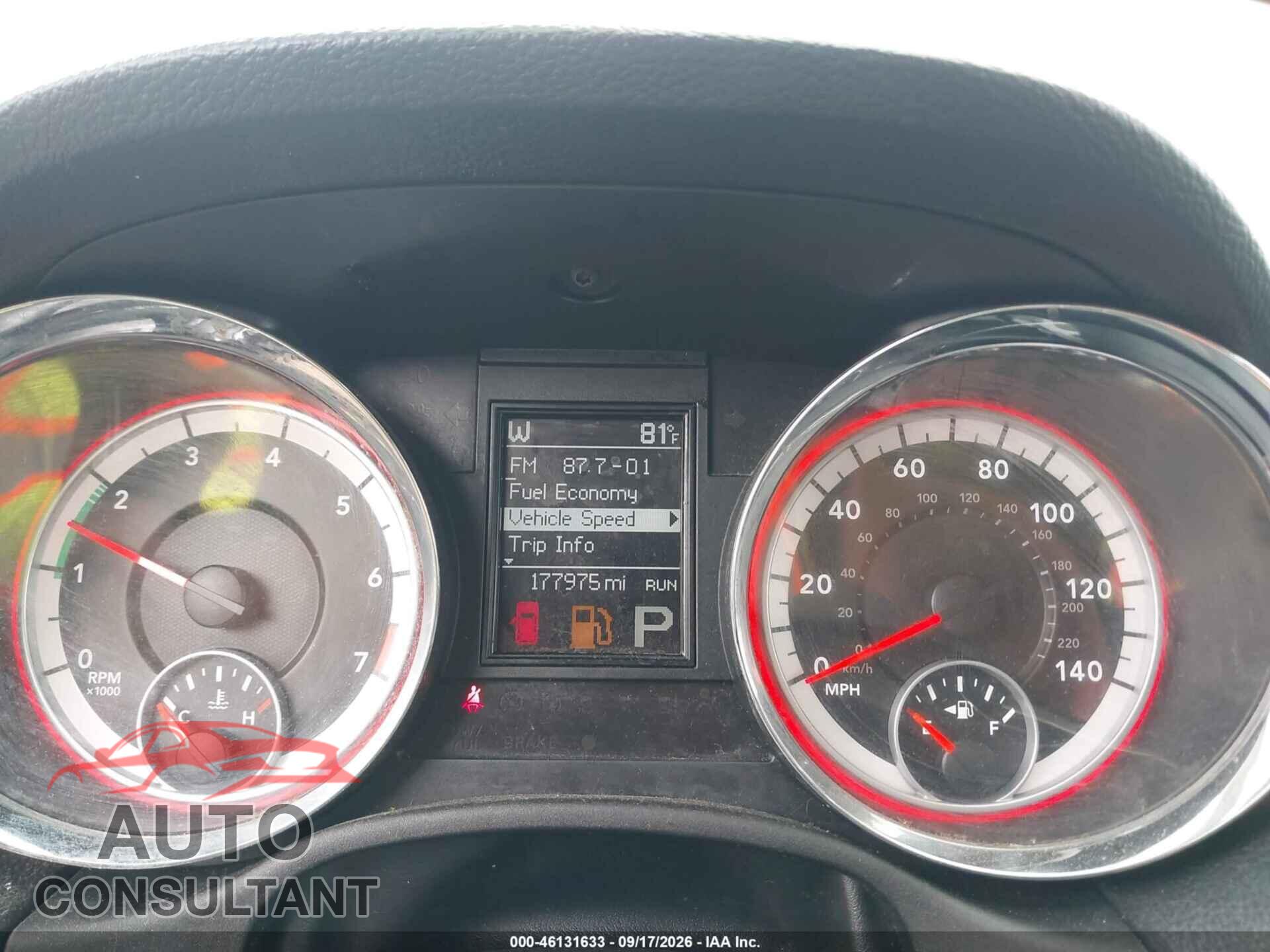 DODGE DURANGO 2013 - 1C4RDJDG0DC654302