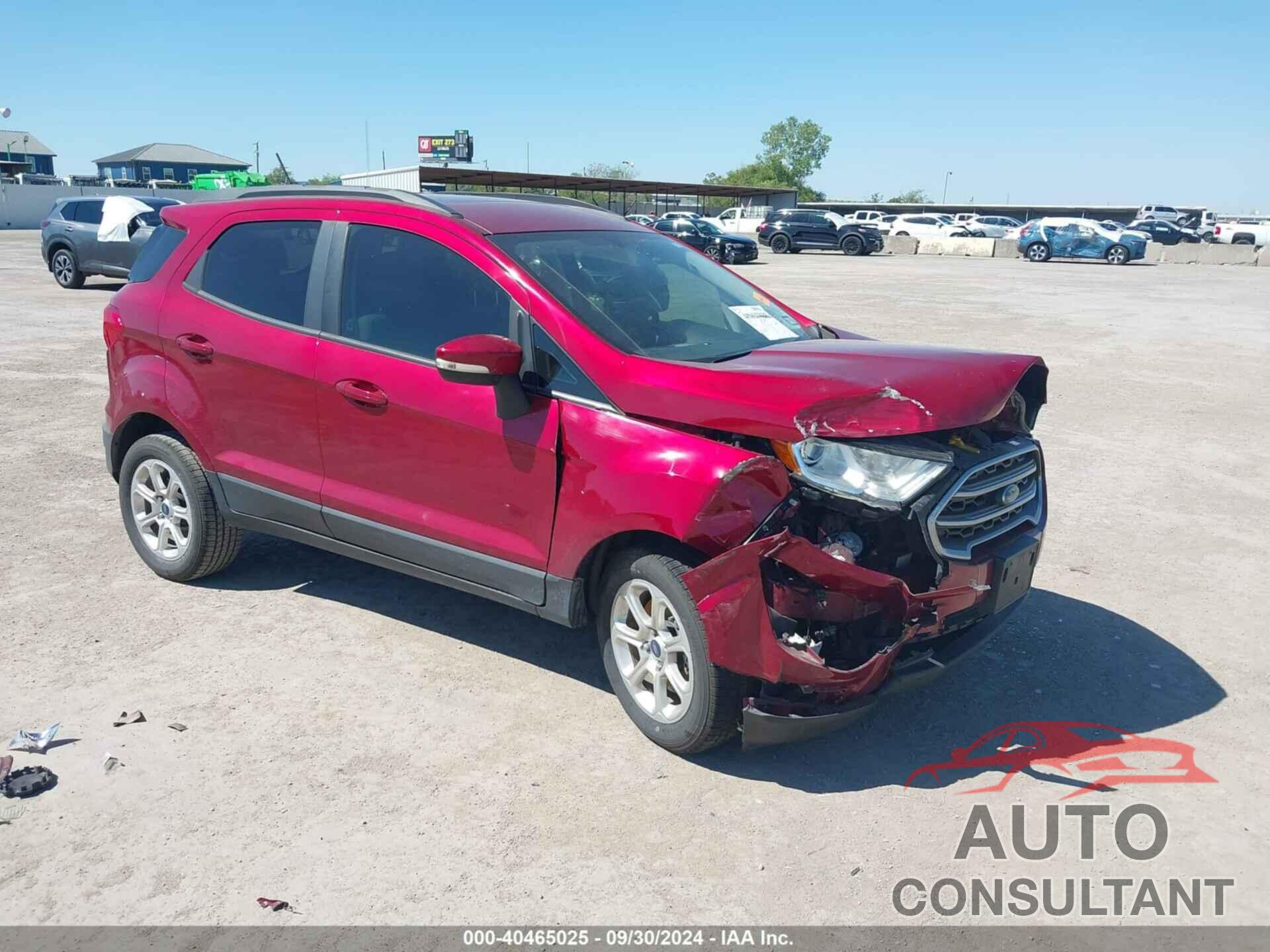 FORD ECOSPORT 2019 - MAJ3S2GE1KC303087