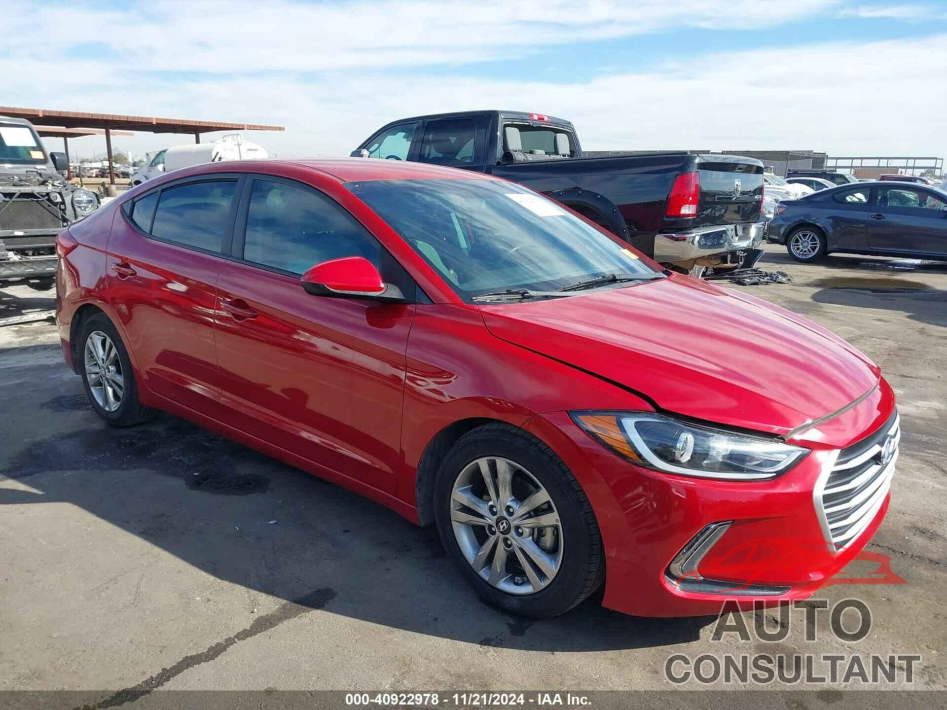 HYUNDAI ELANTRA 2017 - 5NPD84LF6HH084521