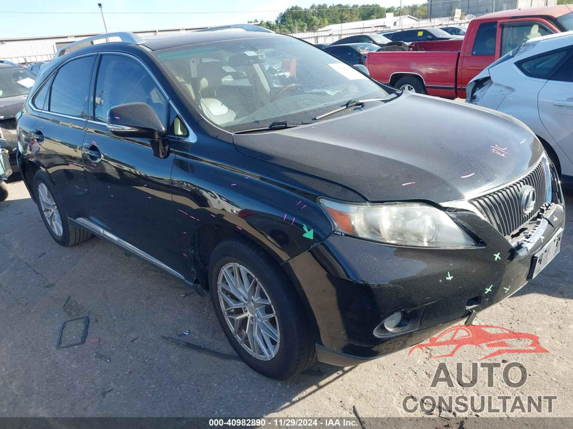 LEXUS RX 350 2010 - JTJZK1BA2A2405308