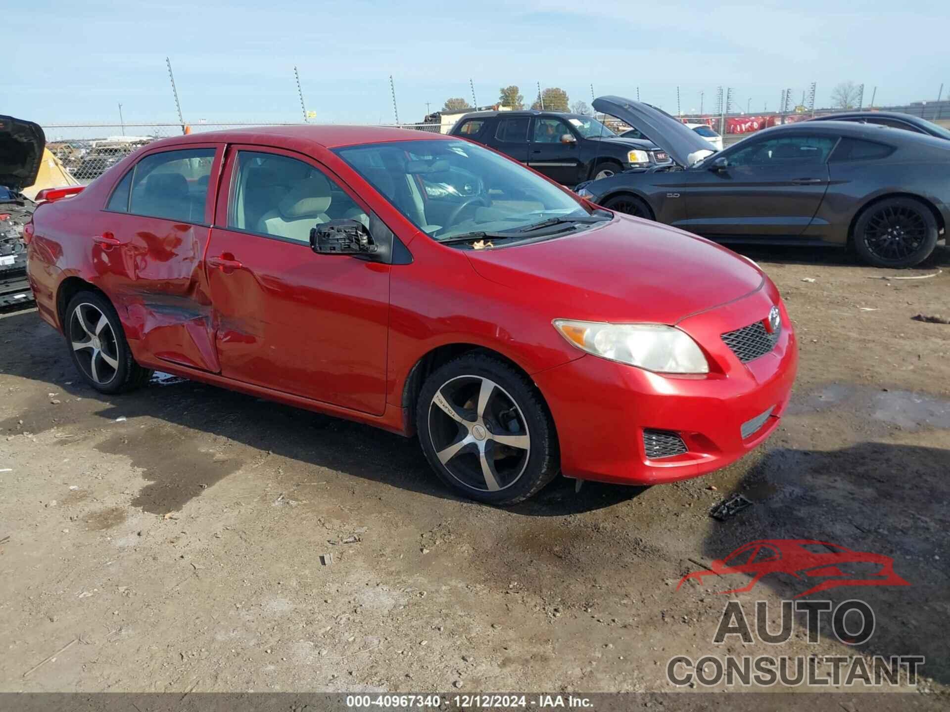 TOYOTA COROLLA 2009 - JTDBL40E899037289