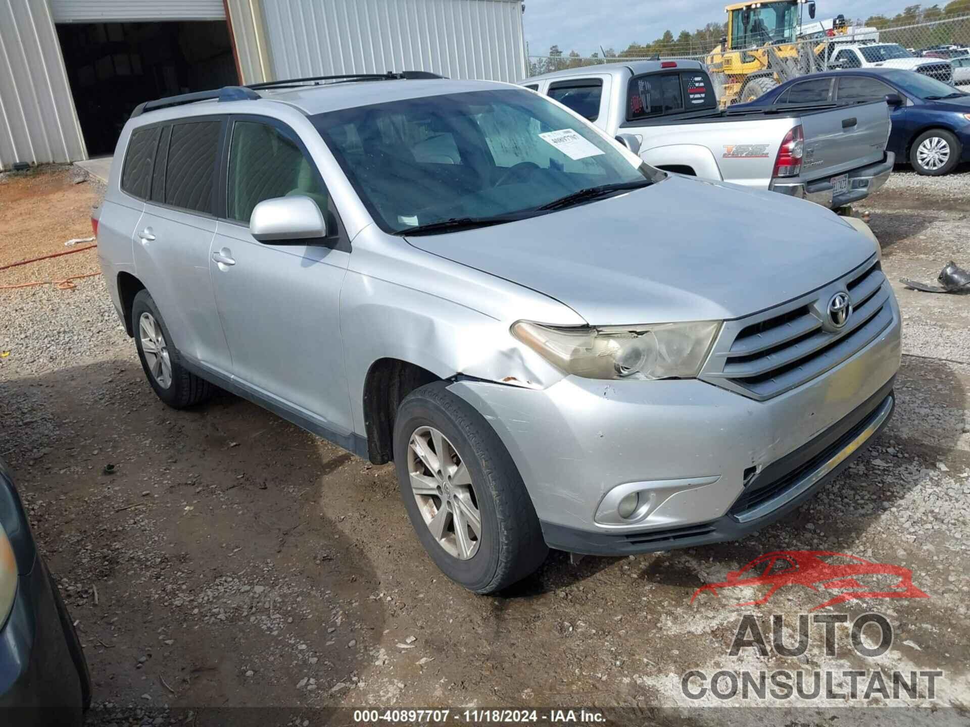 TOYOTA HIGHLANDER 2013 - 5TDZA3EHXDS038665