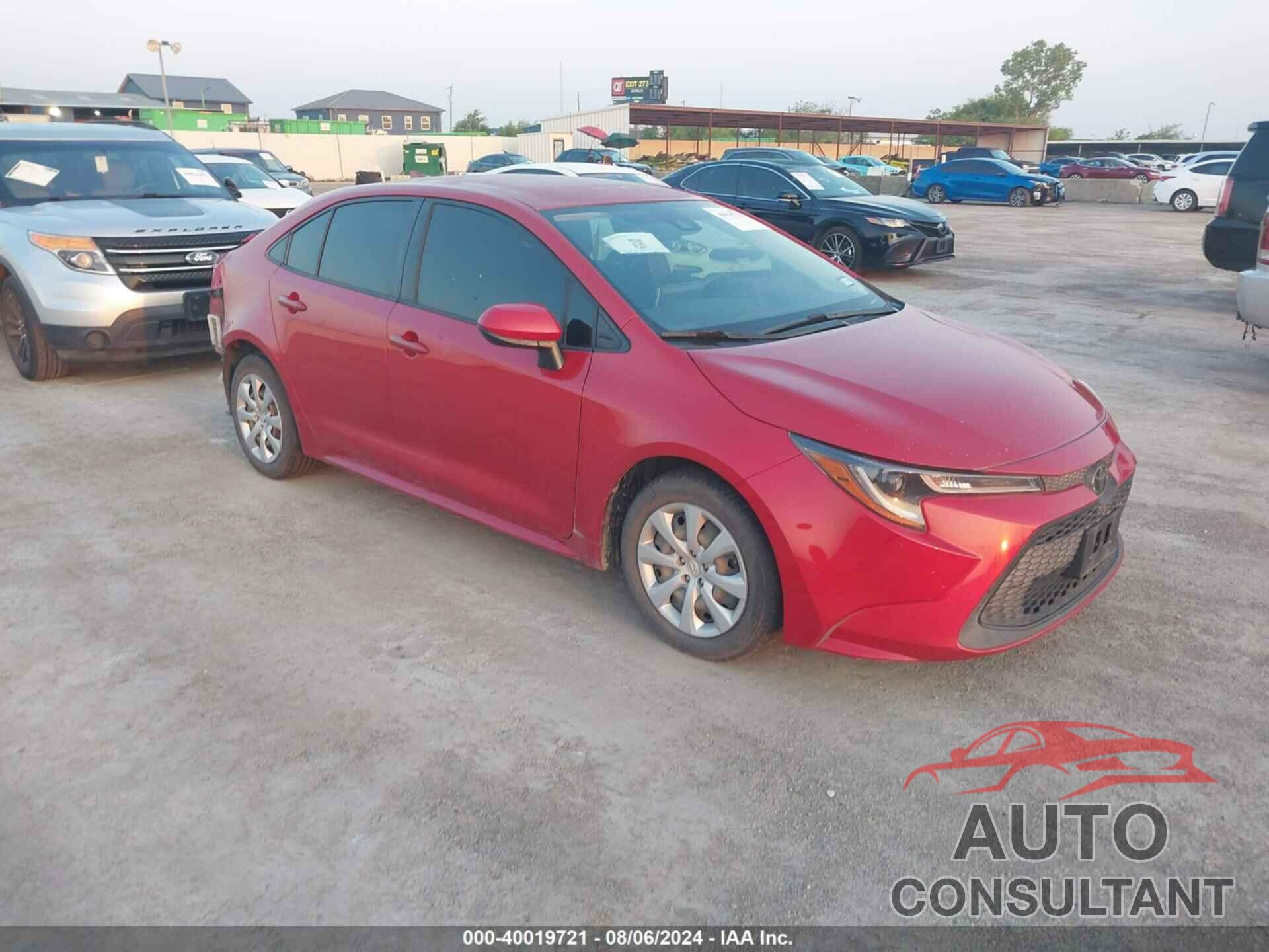 TOYOTA COROLLA 2020 - JTDEPRAE7LJ049730