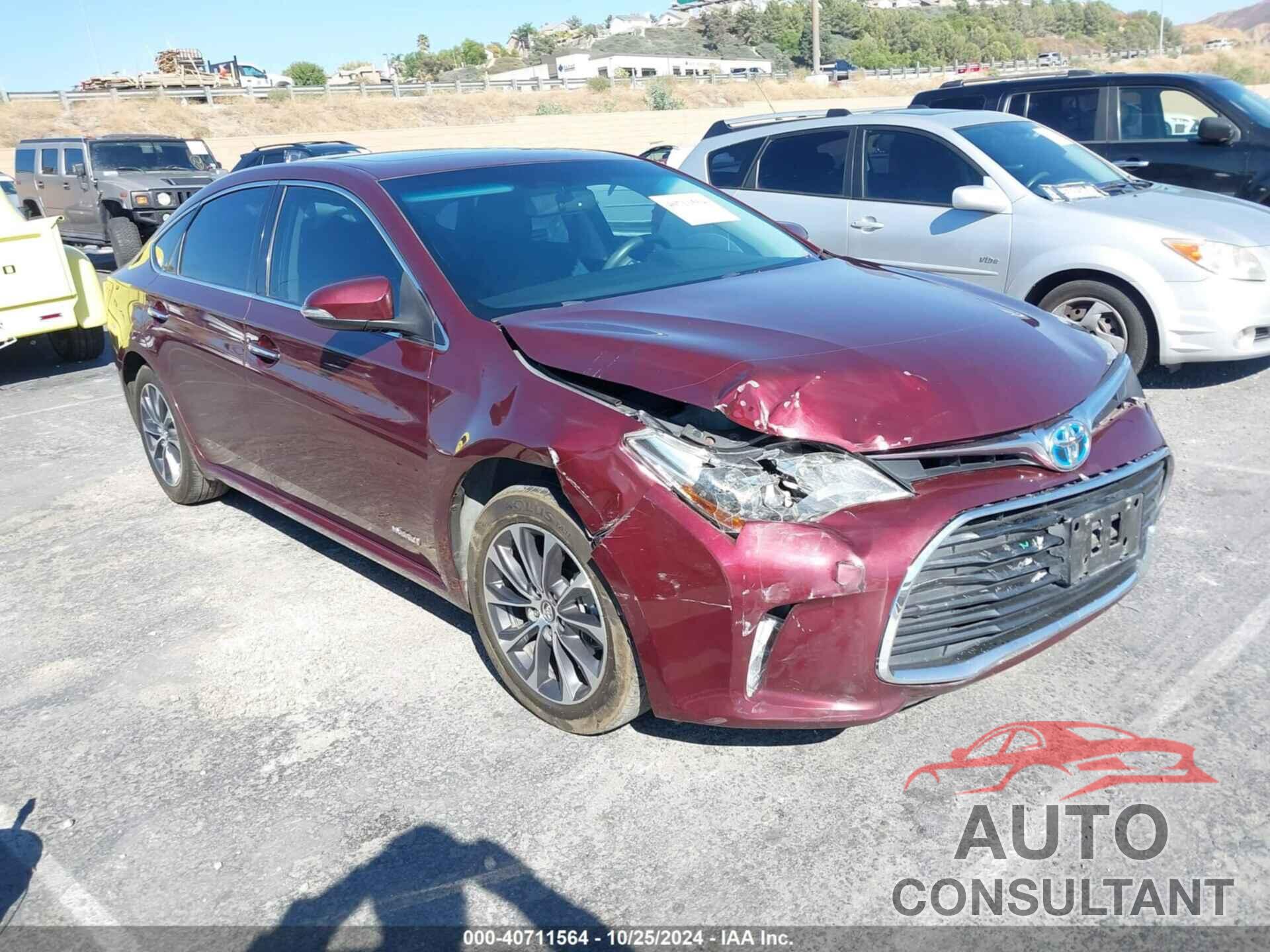 TOYOTA AVALON HYBRID 2016 - 4T1BD1EB9GU056708