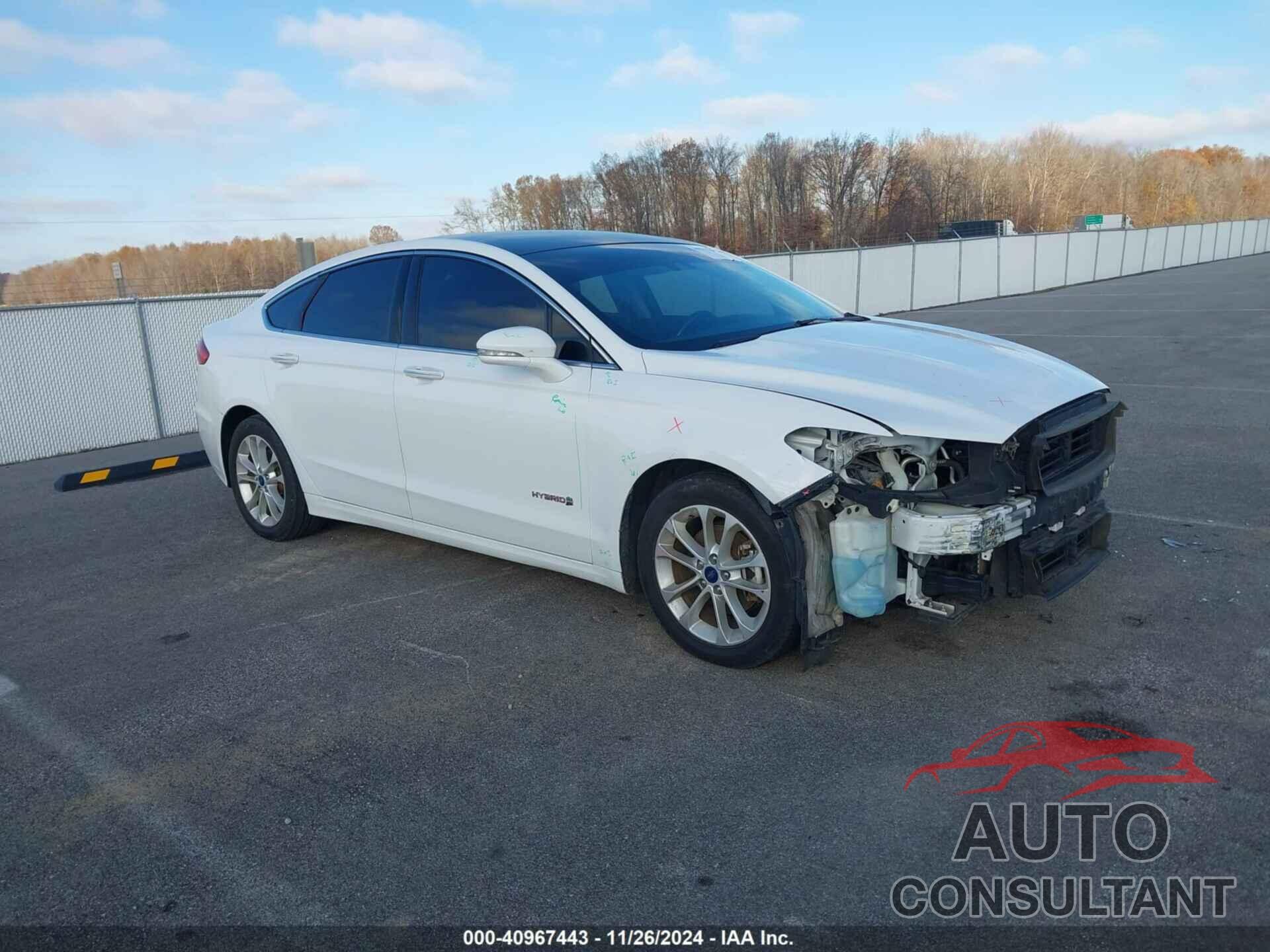 FORD FUSION HYBRID 2019 - 3FA6P0MU3KR181719