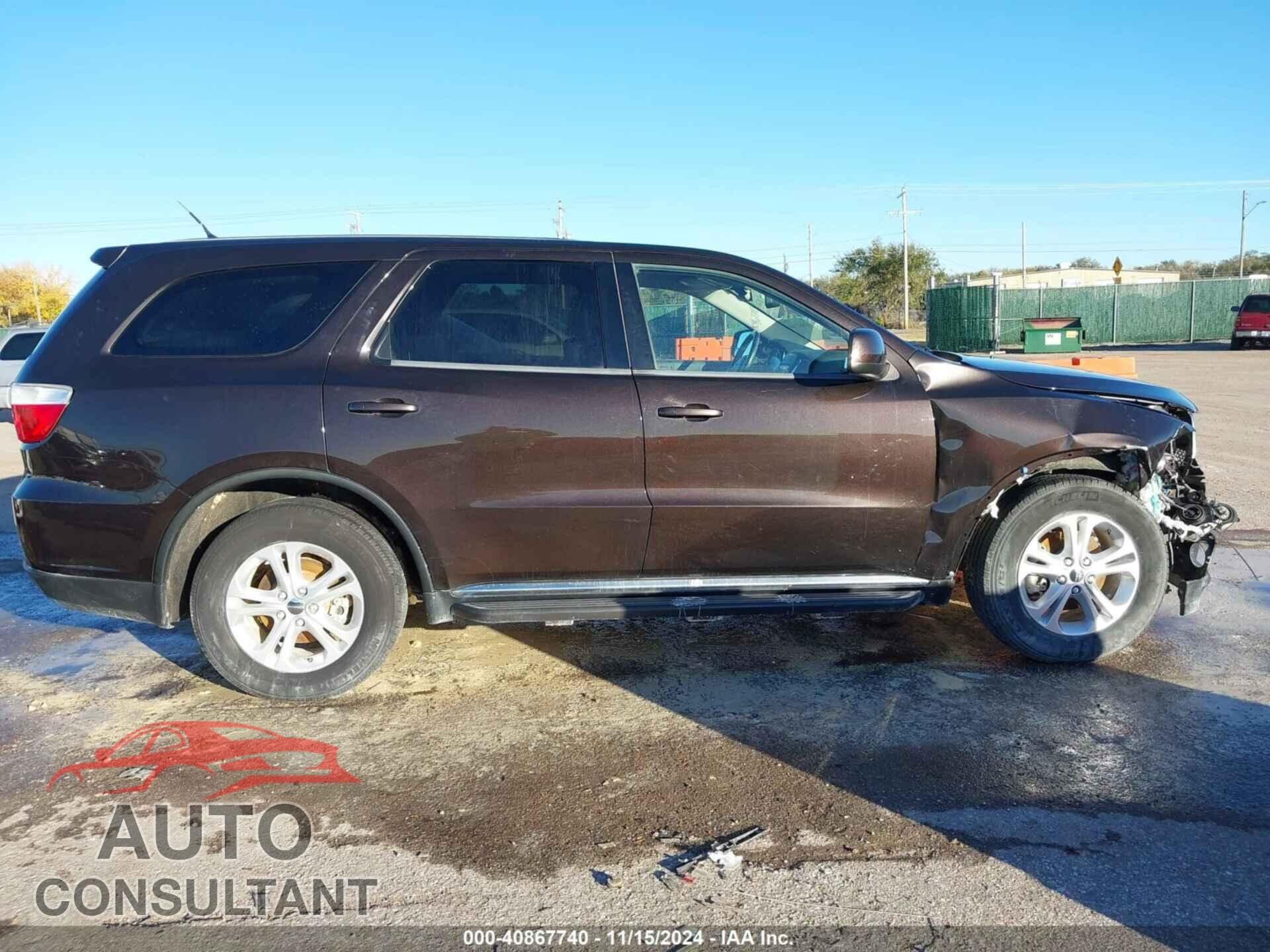 DODGE DURANGO 2012 - 1C4RDJAG6CC196929
