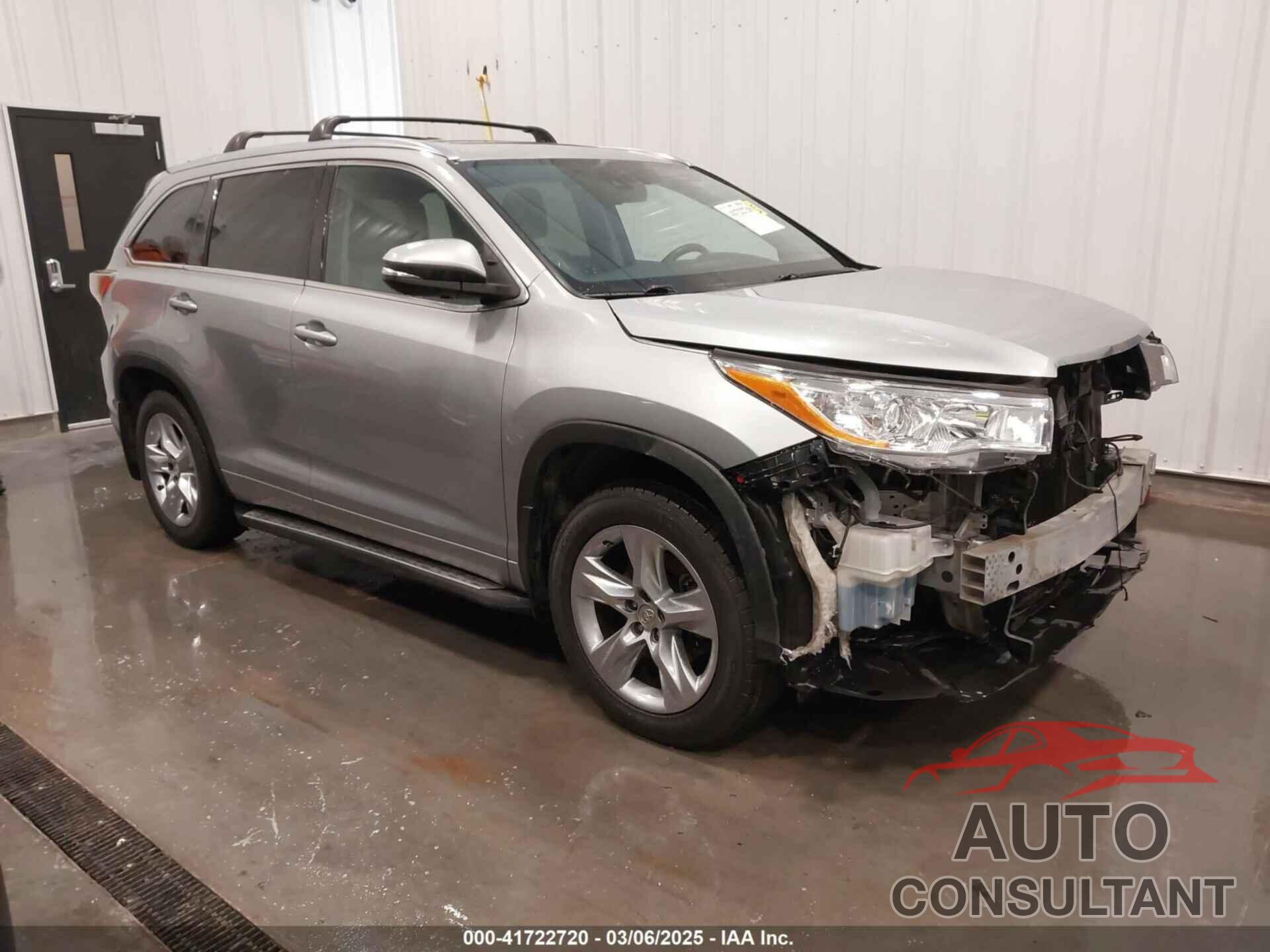 TOYOTA HIGHLANDER 2015 - 5TDDKRFH7FS161867