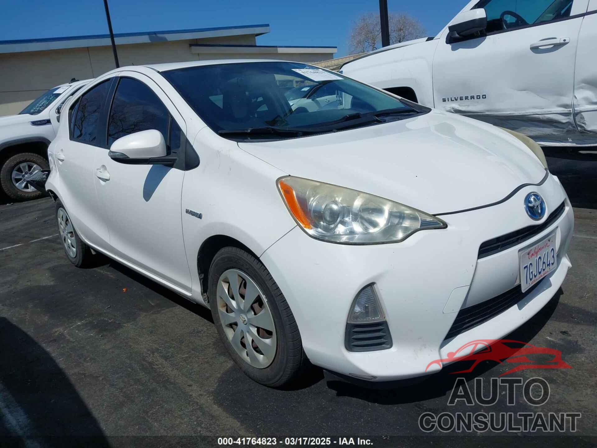 TOYOTA PRIUS C 2012 - JTDKDTB30C1512474