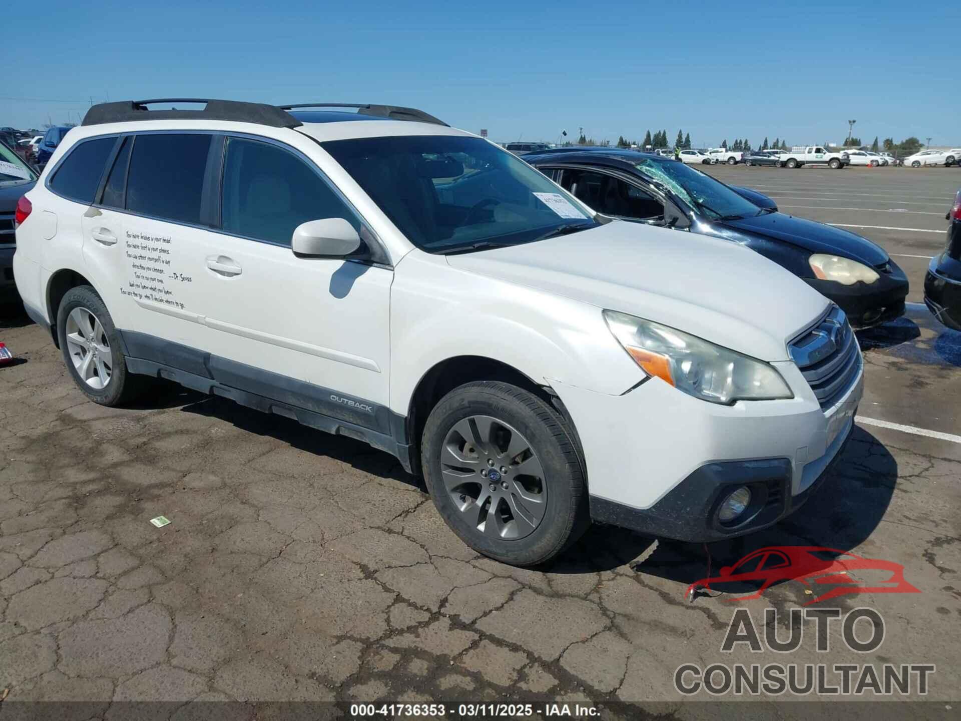 SUBARU OUTBACK 2013 - 4S4BRDKC1D2264668