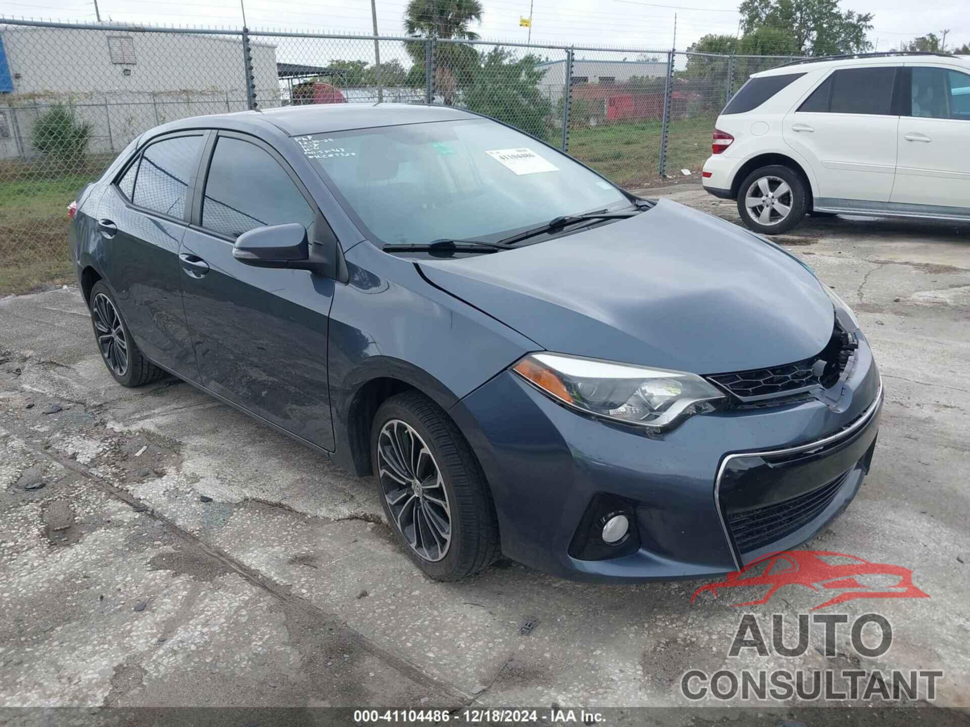 TOYOTA COROLLA 2015 - 2T1BURHE7FC291984