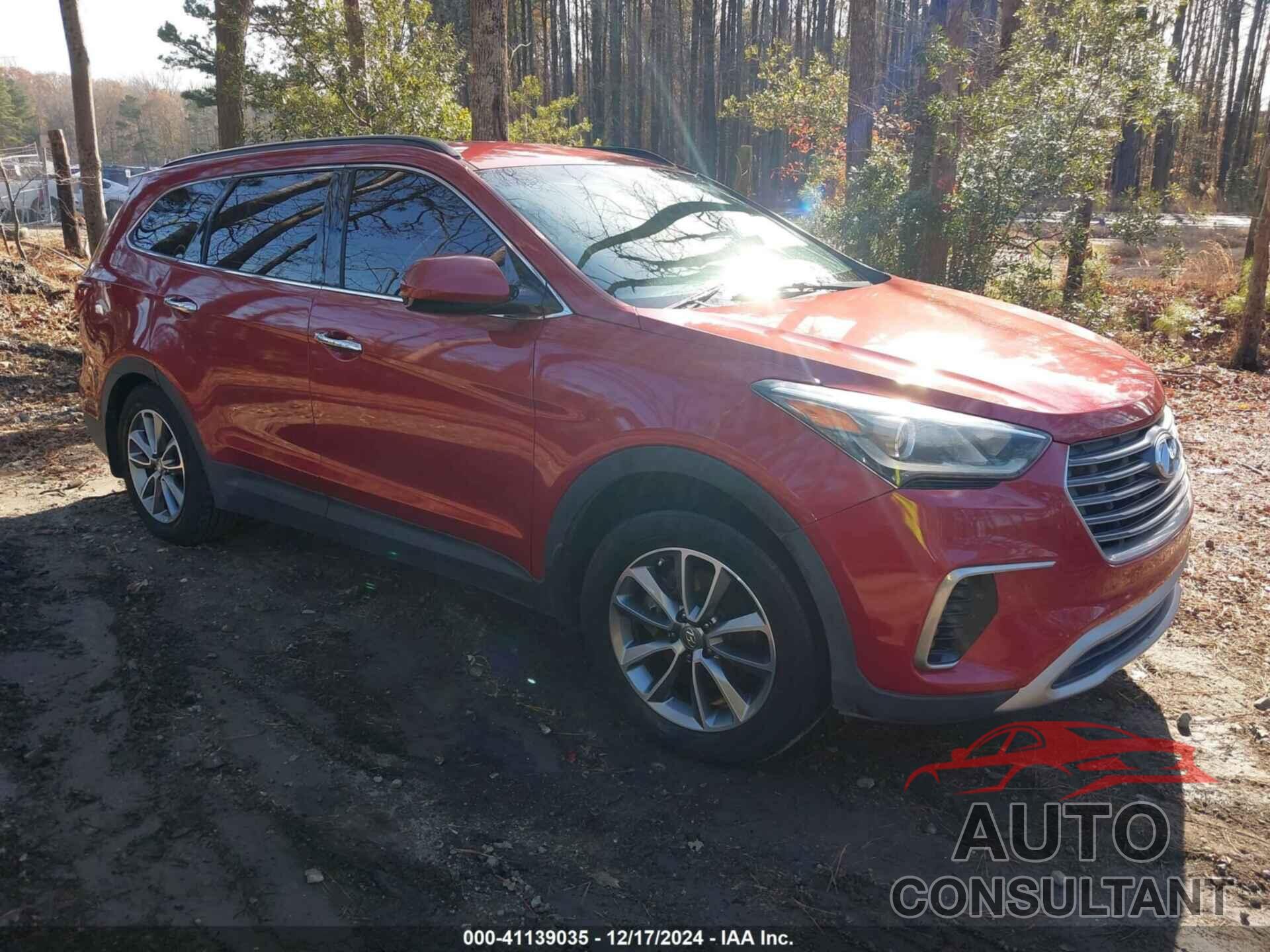 HYUNDAI SANTA FE 2017 - KM8SM4HF0HU213995