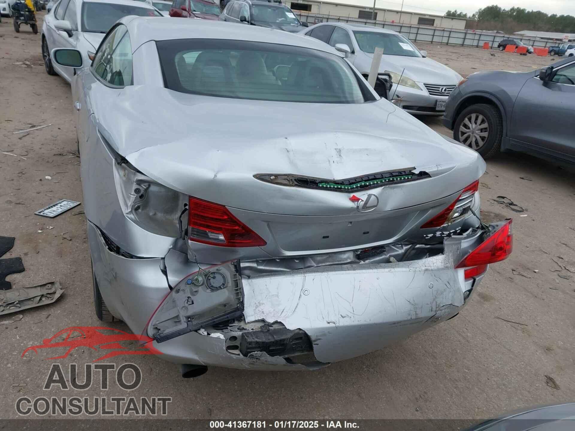 LEXUS IS 250C 2012 - JTHFF2C2XC2524944
