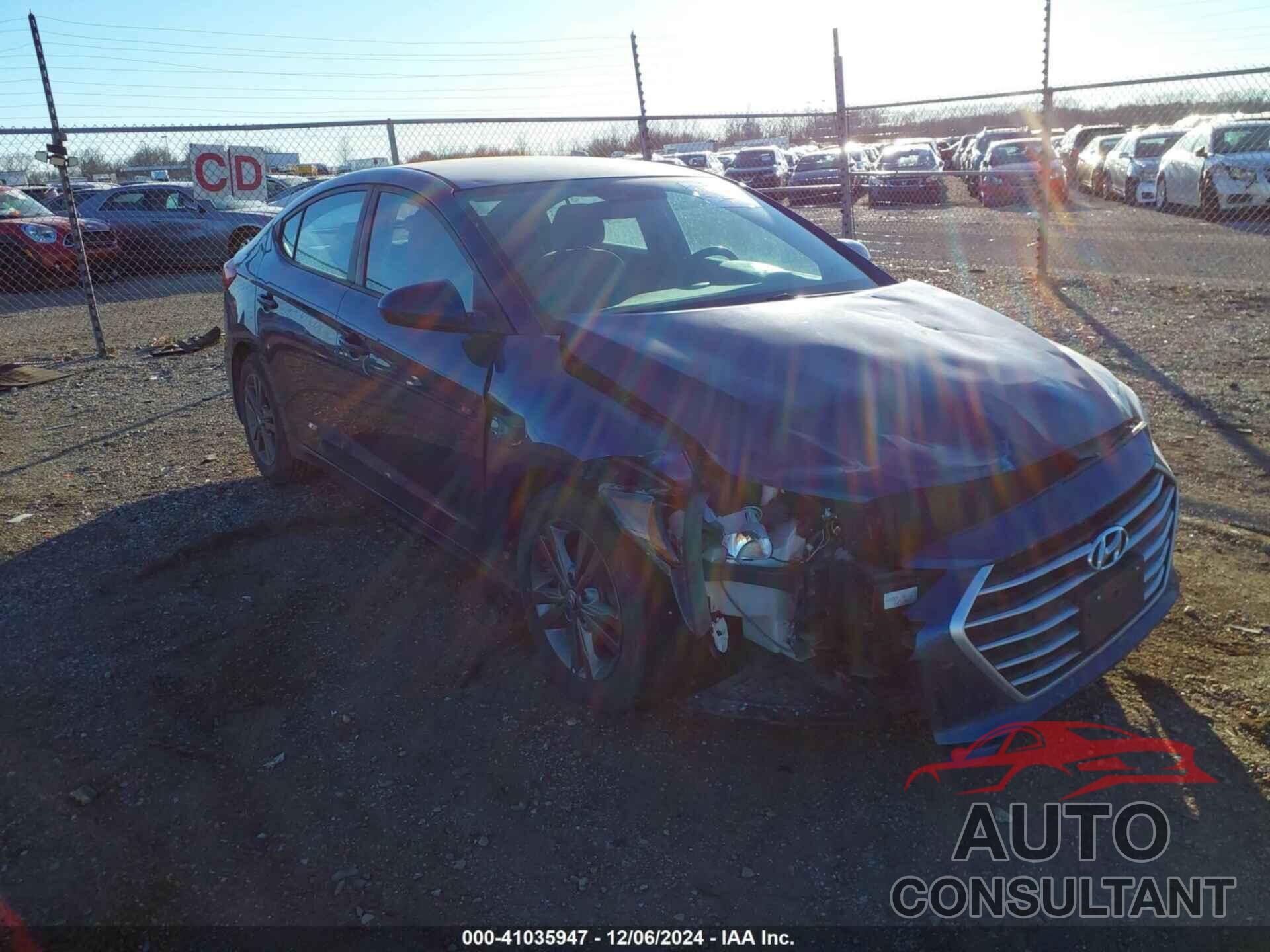 HYUNDAI ELANTRA 2018 - 5NPD84LF0JH233916