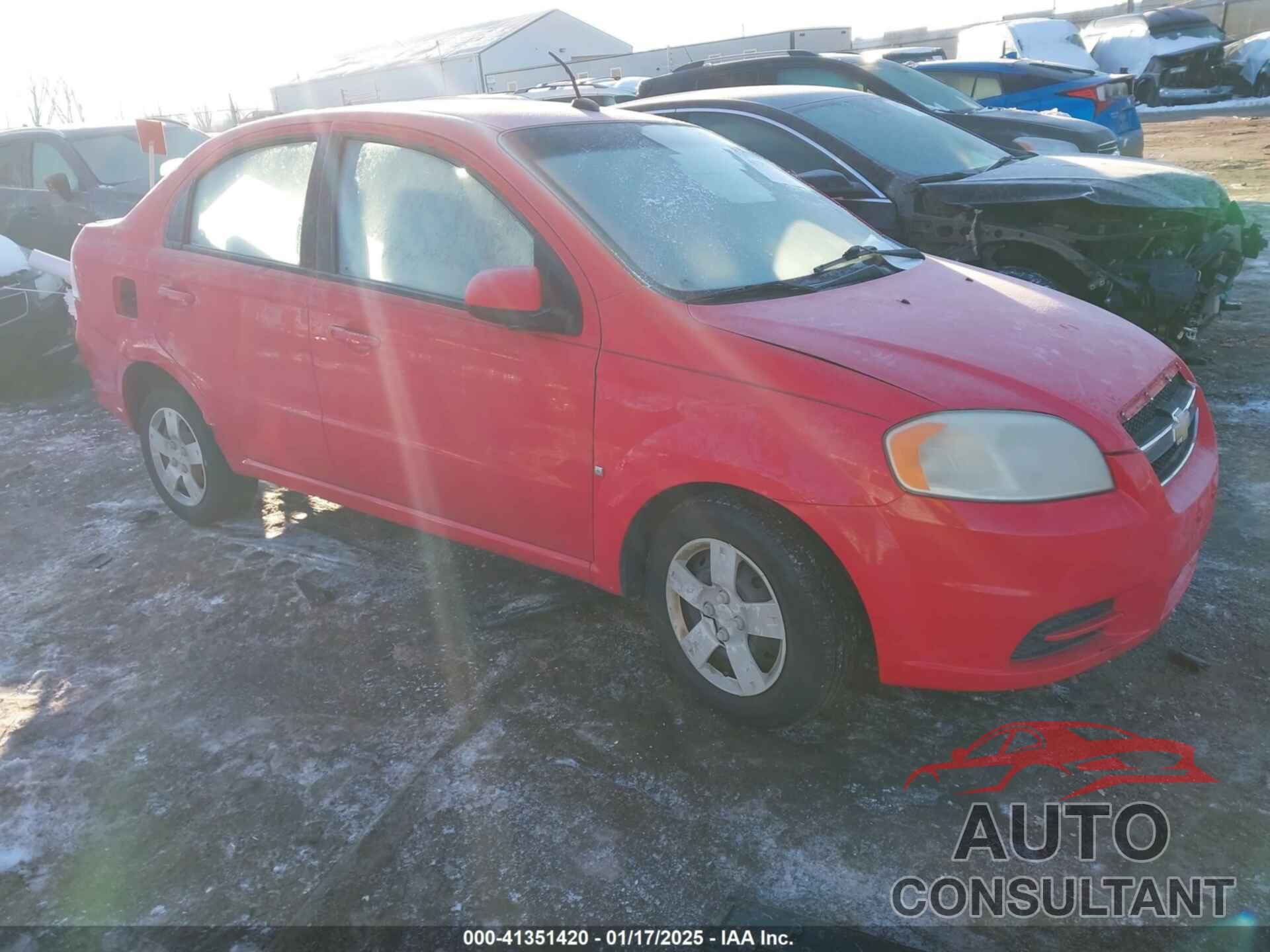 CHEVROLET AVEO 2009 - KL1TD56EX9B360466