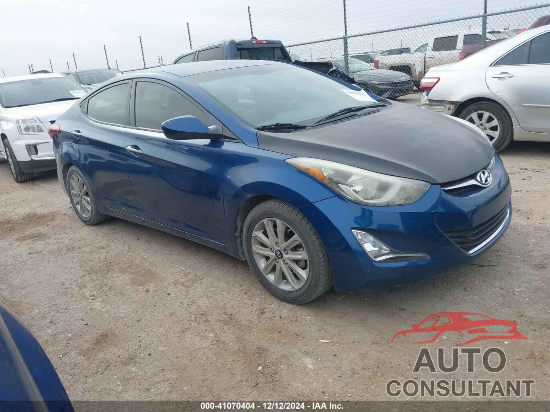 HYUNDAI ELANTRA 2014 - KMHDH4AE6EU165297