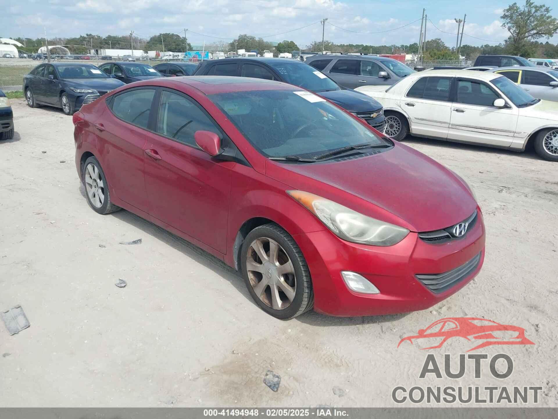 HYUNDAI ELANTRA 2013 - KMHDH4AE5DU693279