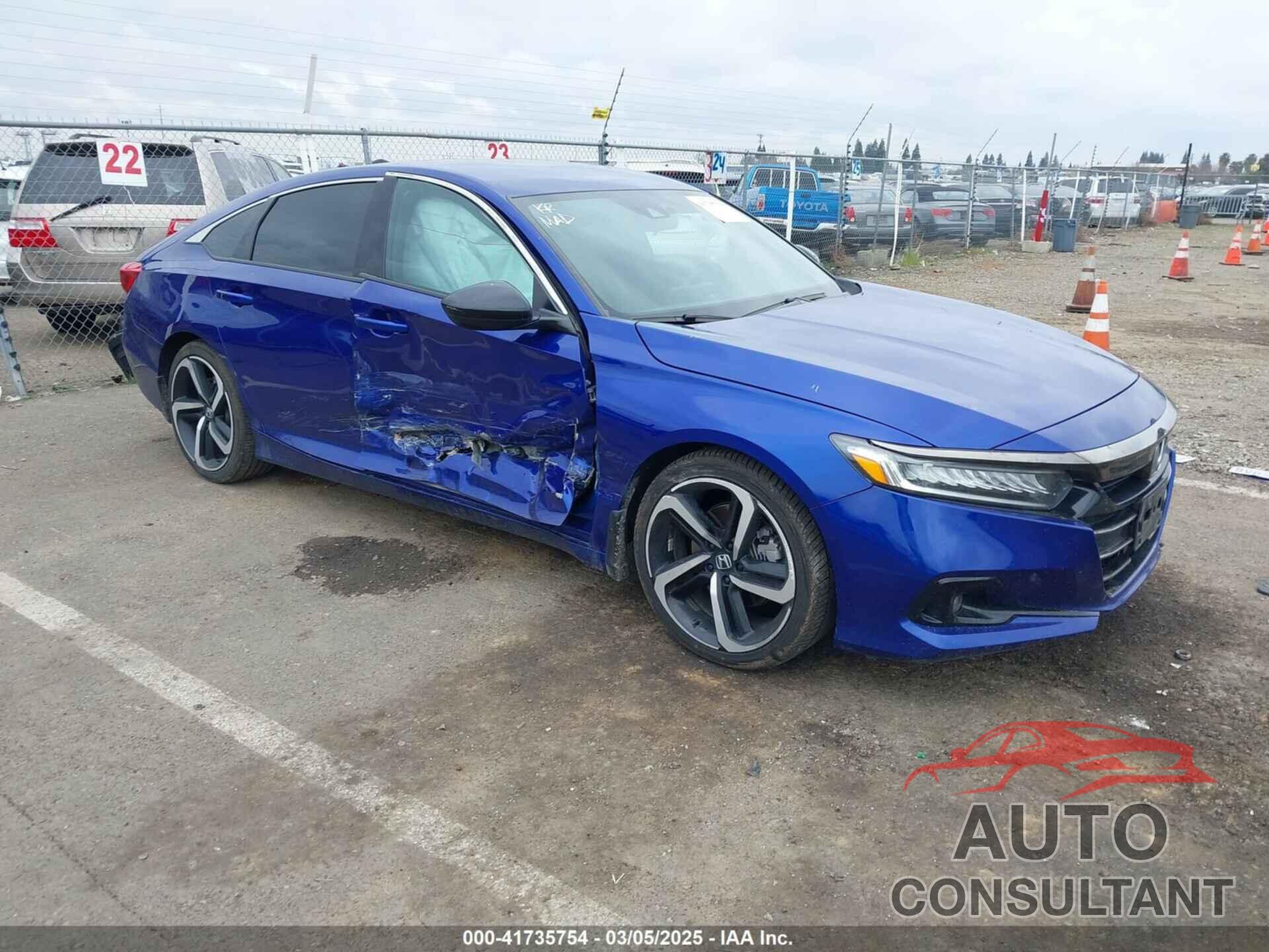 HONDA ACCORD 2021 - 1HGCV1F39MA020531