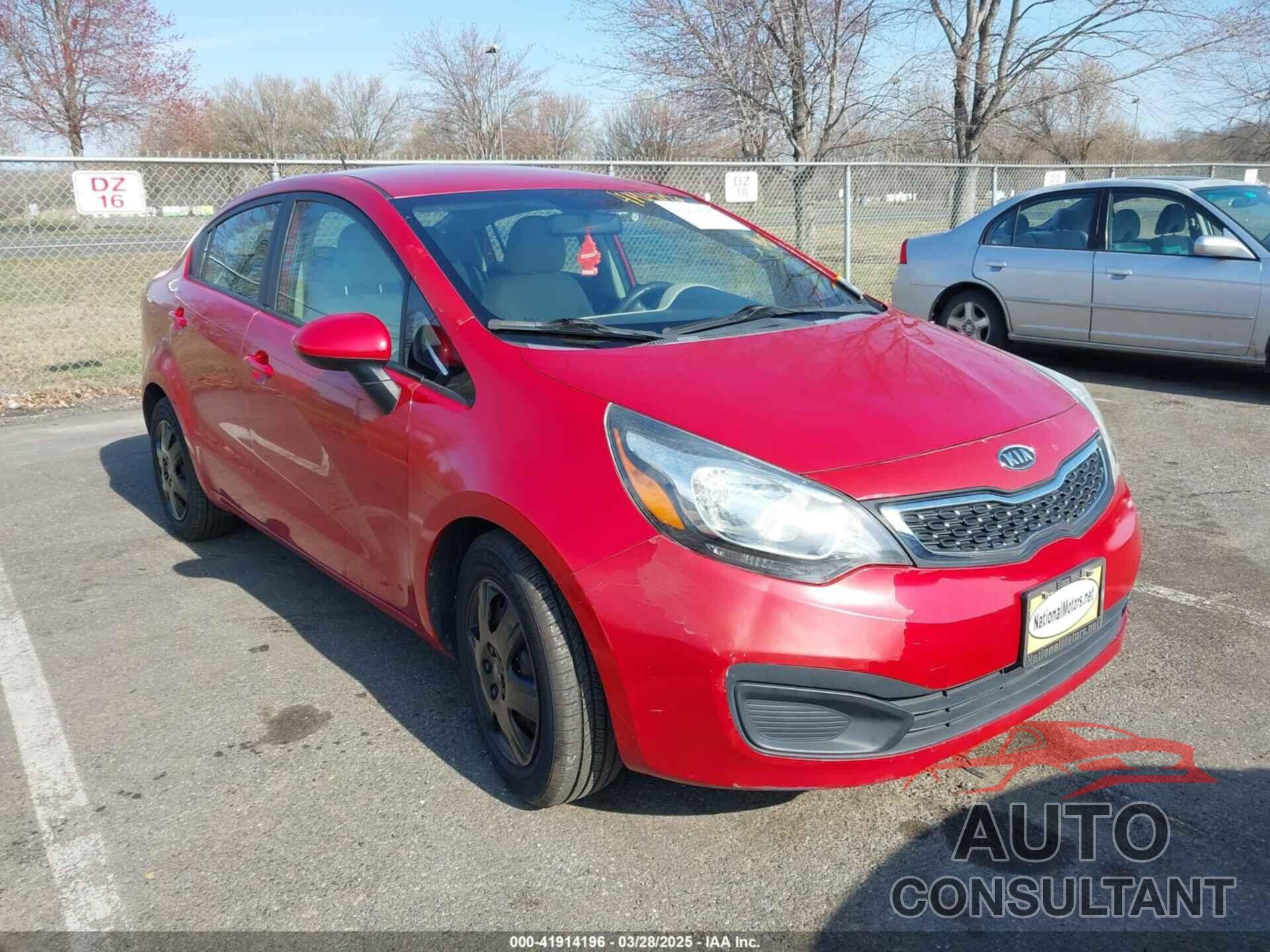KIA RIO 2013 - KNADN4A31D6104127