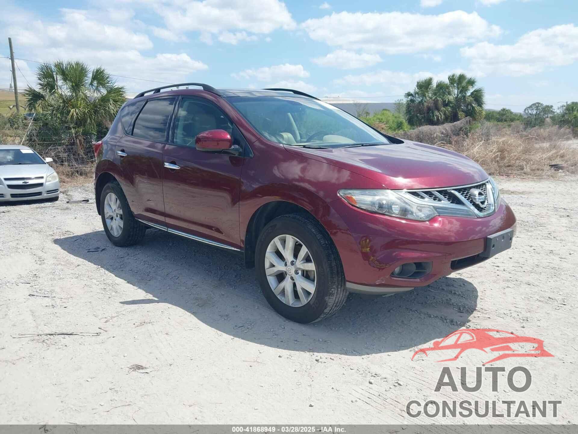 NISSAN MURANO 2012 - JN8AZ1MW5CW210727